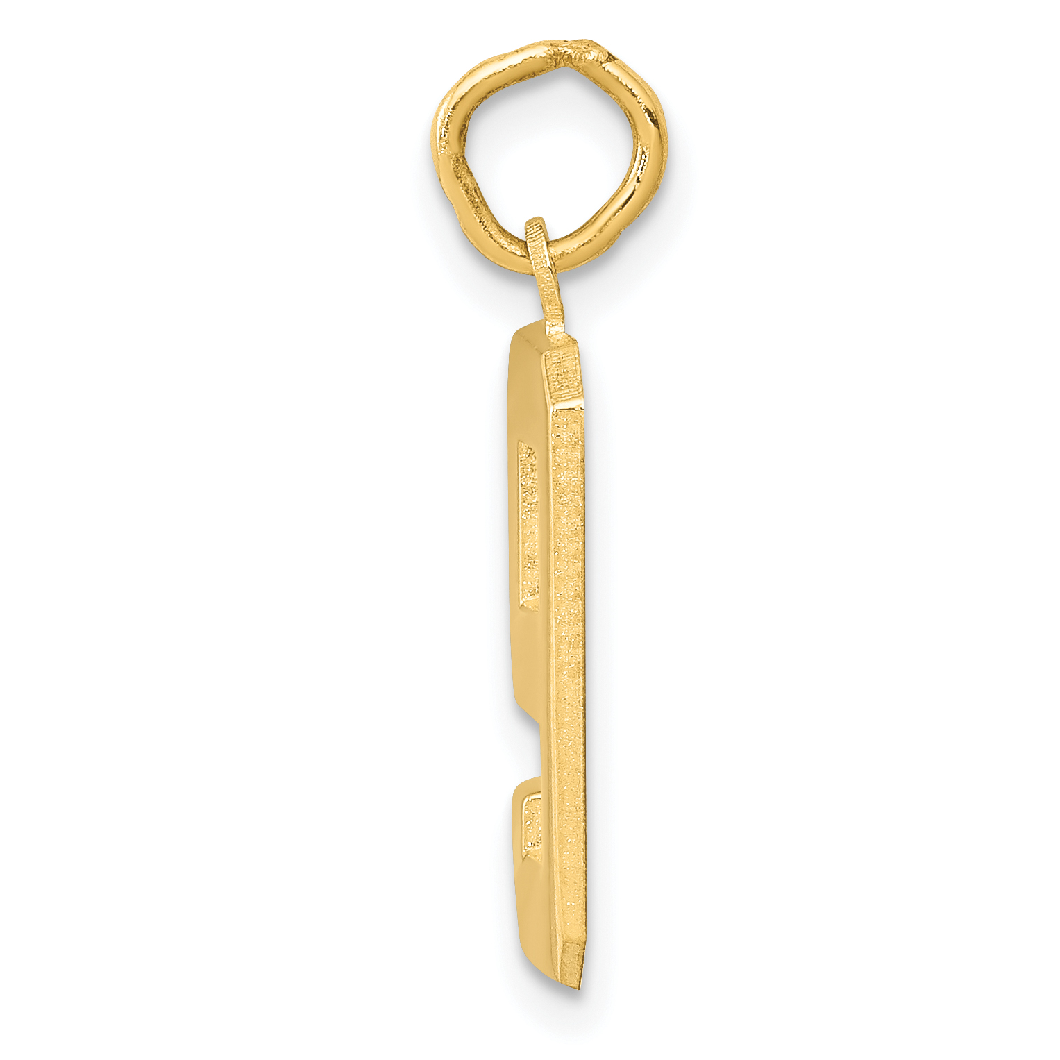 Carat in Karats 10K Yellow Gold Casted Medium Polished Number 9 Pendant Charm (22mm x 9mm)