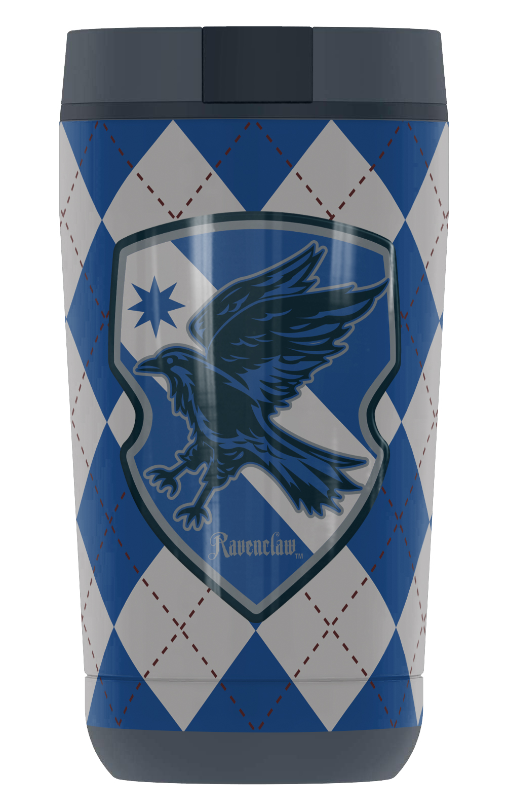 Harry Potter Ravenclaw Plaid Sigil, GUARDIAN COLLECTION BY THERMOS Stainless Steel Travel Tumbler, Vacuum insulated & Double Wall, 12oz