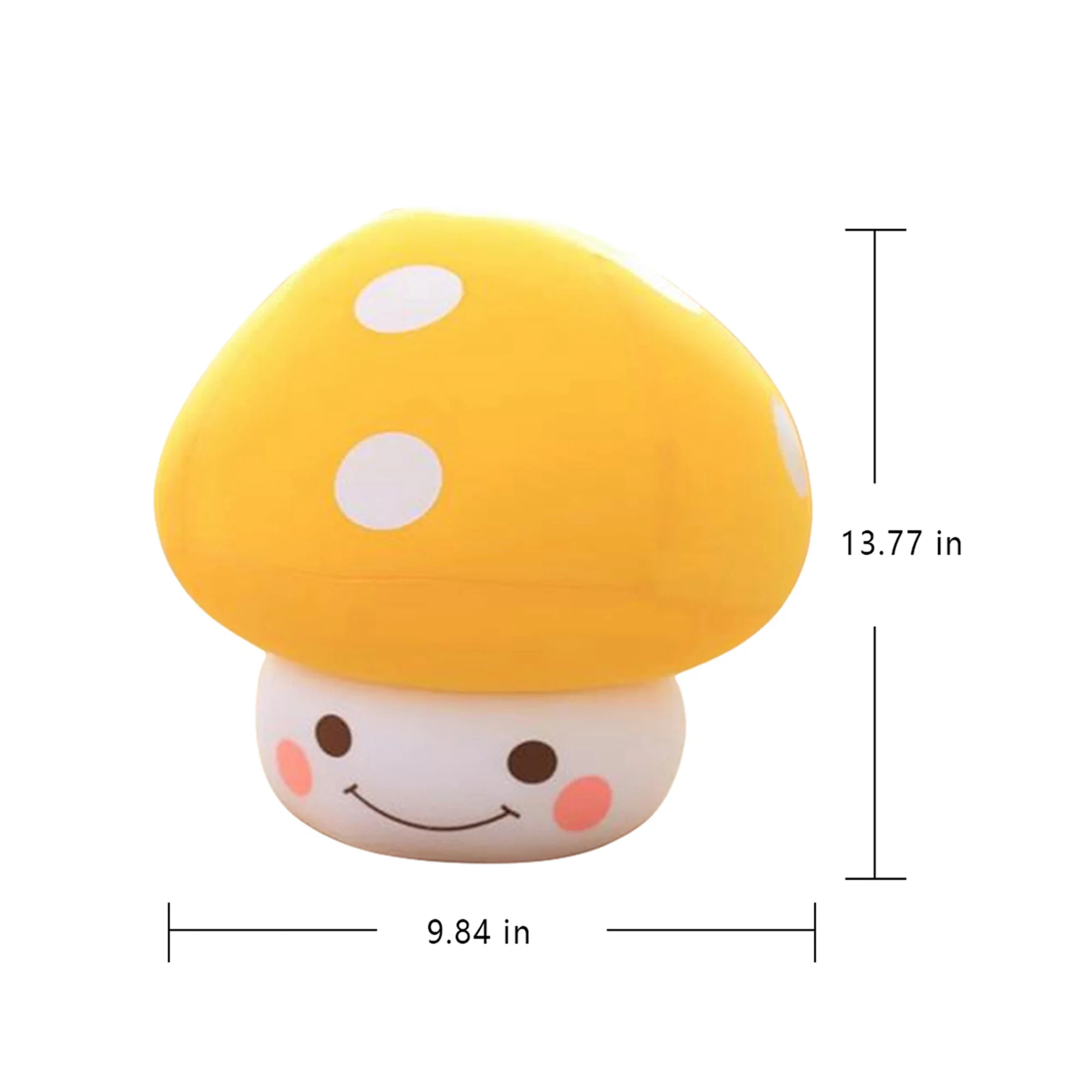 Multitrust Mushroom Stuffed Plush Doll Soft Throw Pillow Cute Plushies Toys for Kids Adult Gifts Home Decor