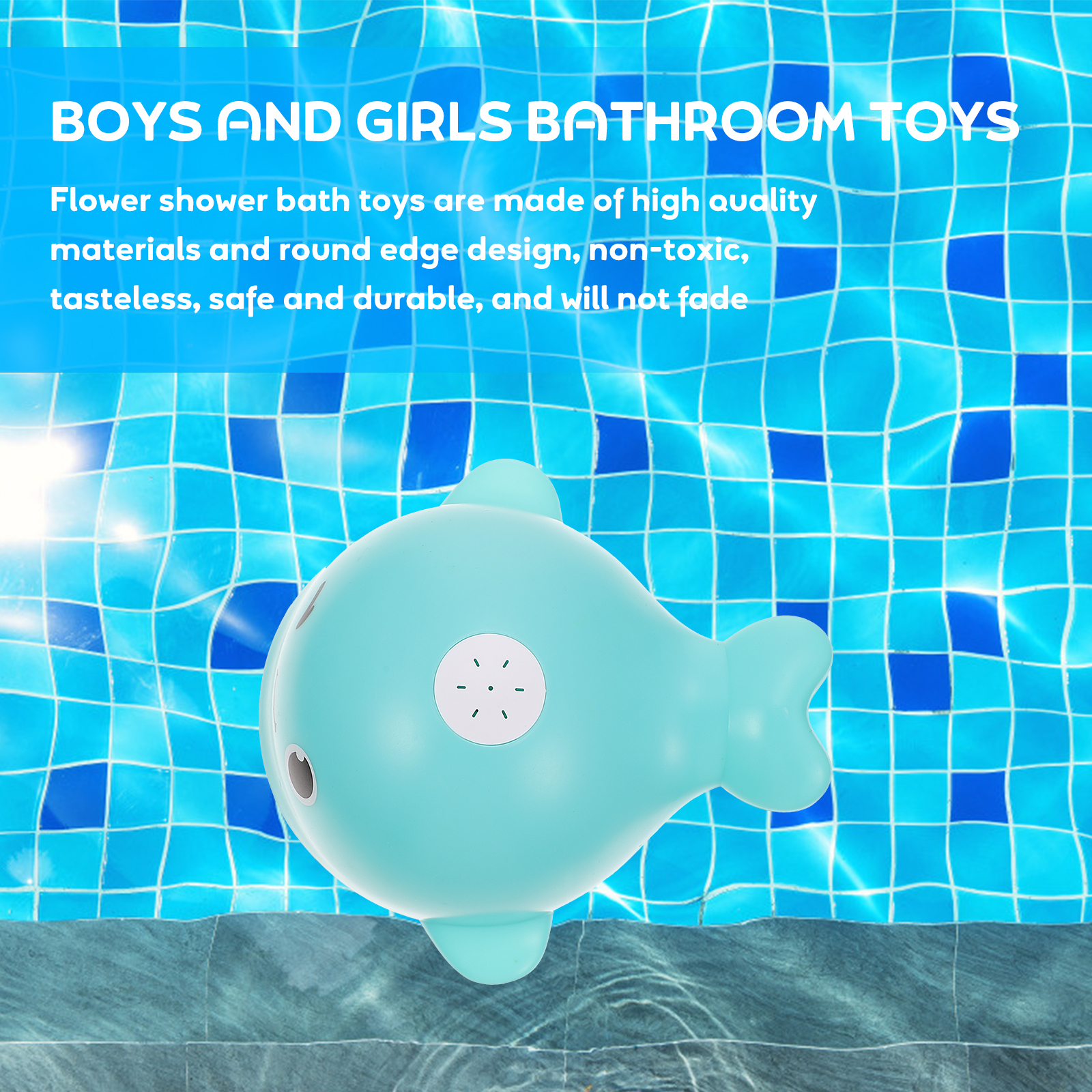 Spouting Whale Bath Toy Kids Tub Children’s Toys Automatic Sensing Toddlers Bathtub