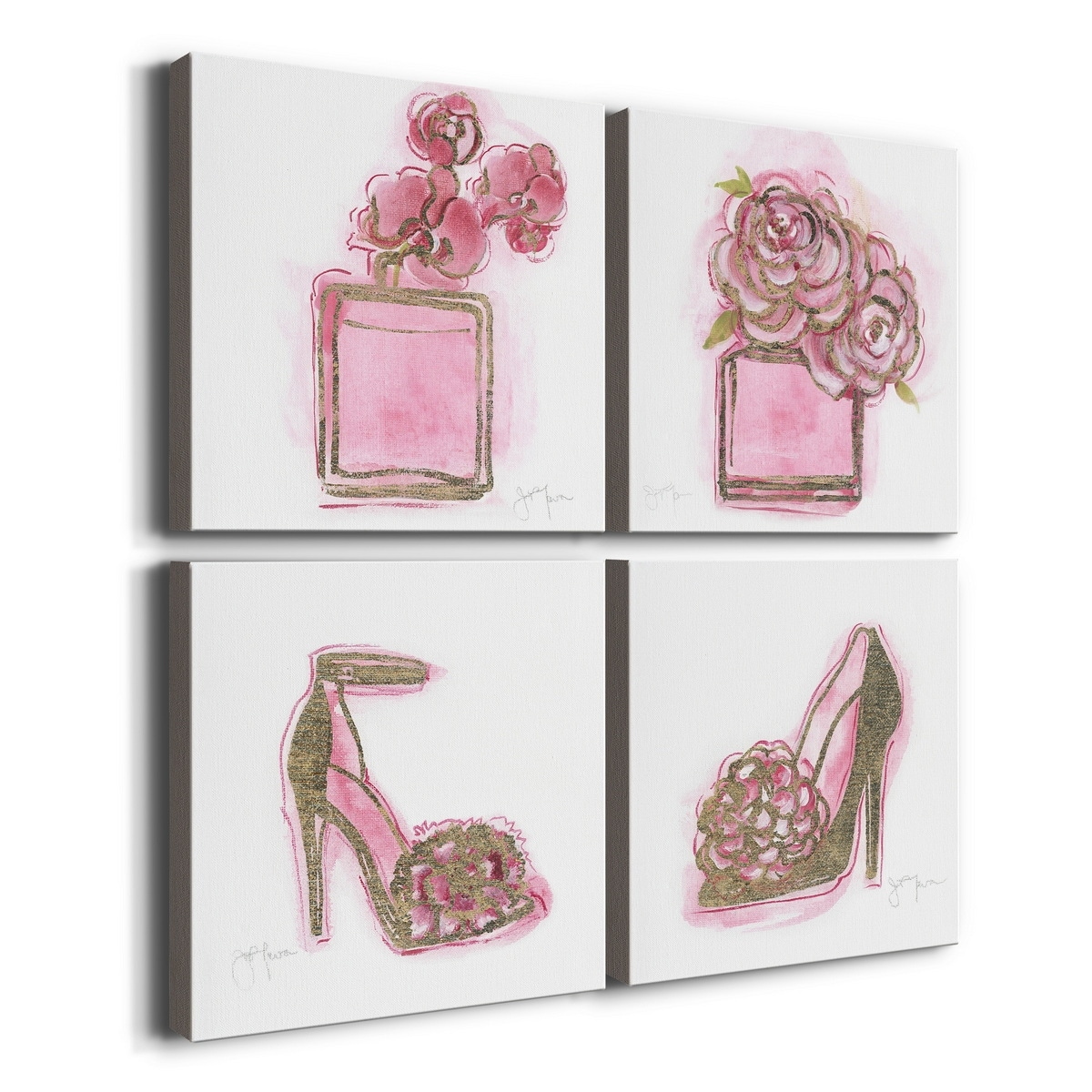 Wexford Home Golden Perfume I-Premium Gallery Wrapped Canvas - Ready to Hang 10X10