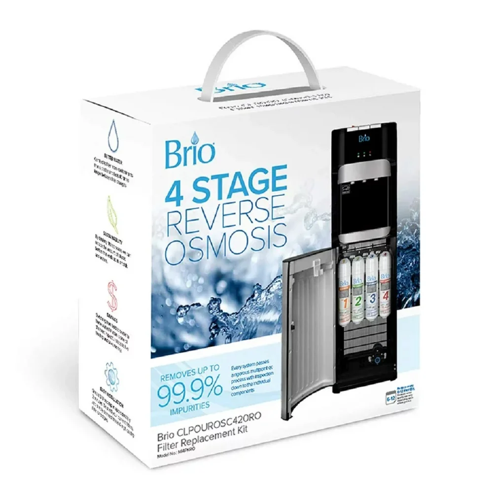 Brio 4 Stage Reverse Osmosis Water Cooler Filter Replacement Kit - For Model CLPOURO420SCV2