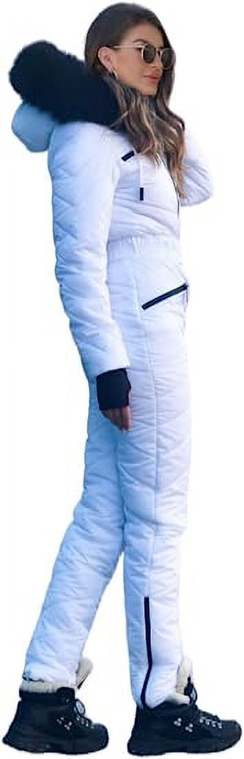 Women's Outdoor Sports Waterproof Snowsuit Jumpsuits Onesies Ski Suit Winter Jacket
