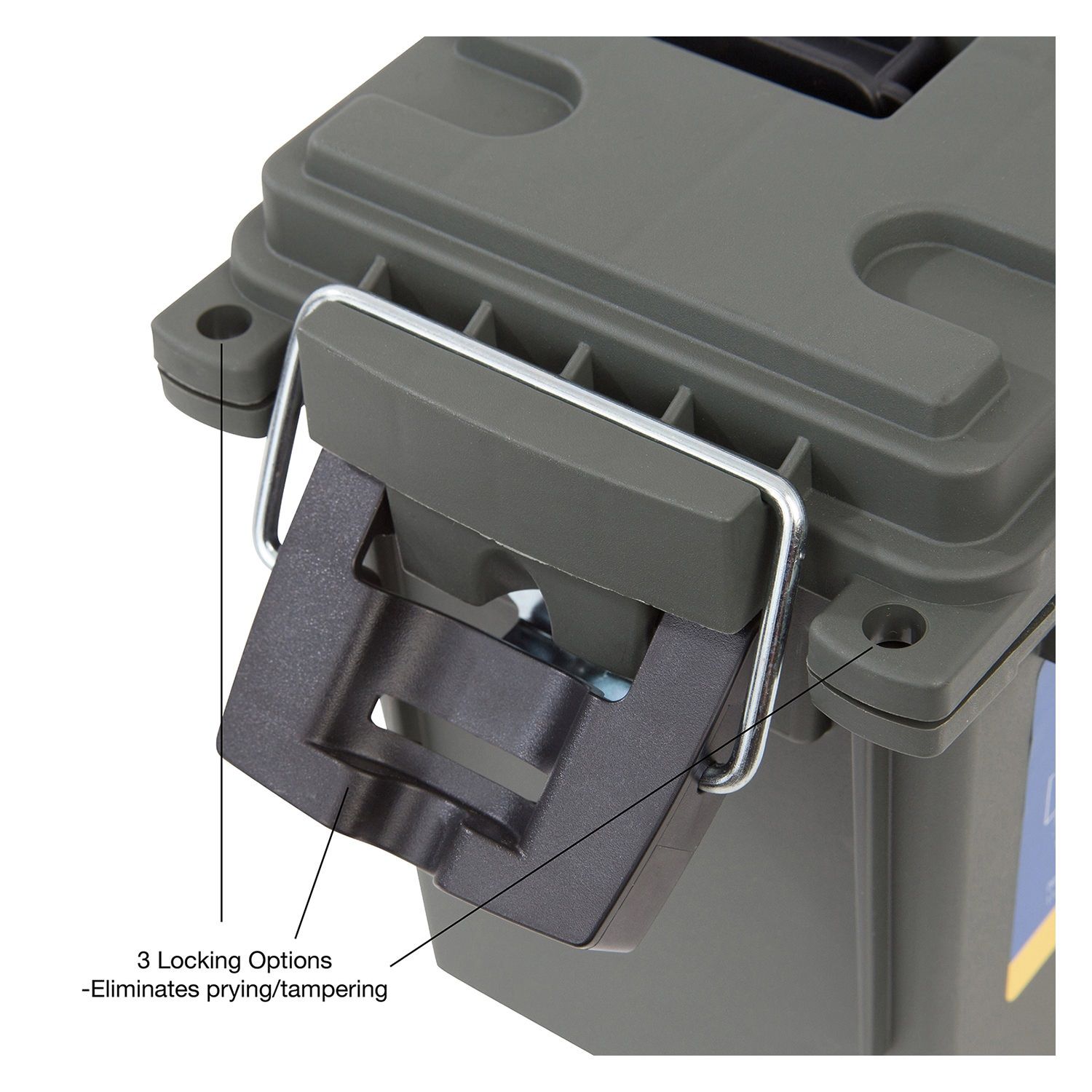 Sheffield Plastic Field Utility Boxes, 30 Caliber Ammo Storage Can Stackable Locking