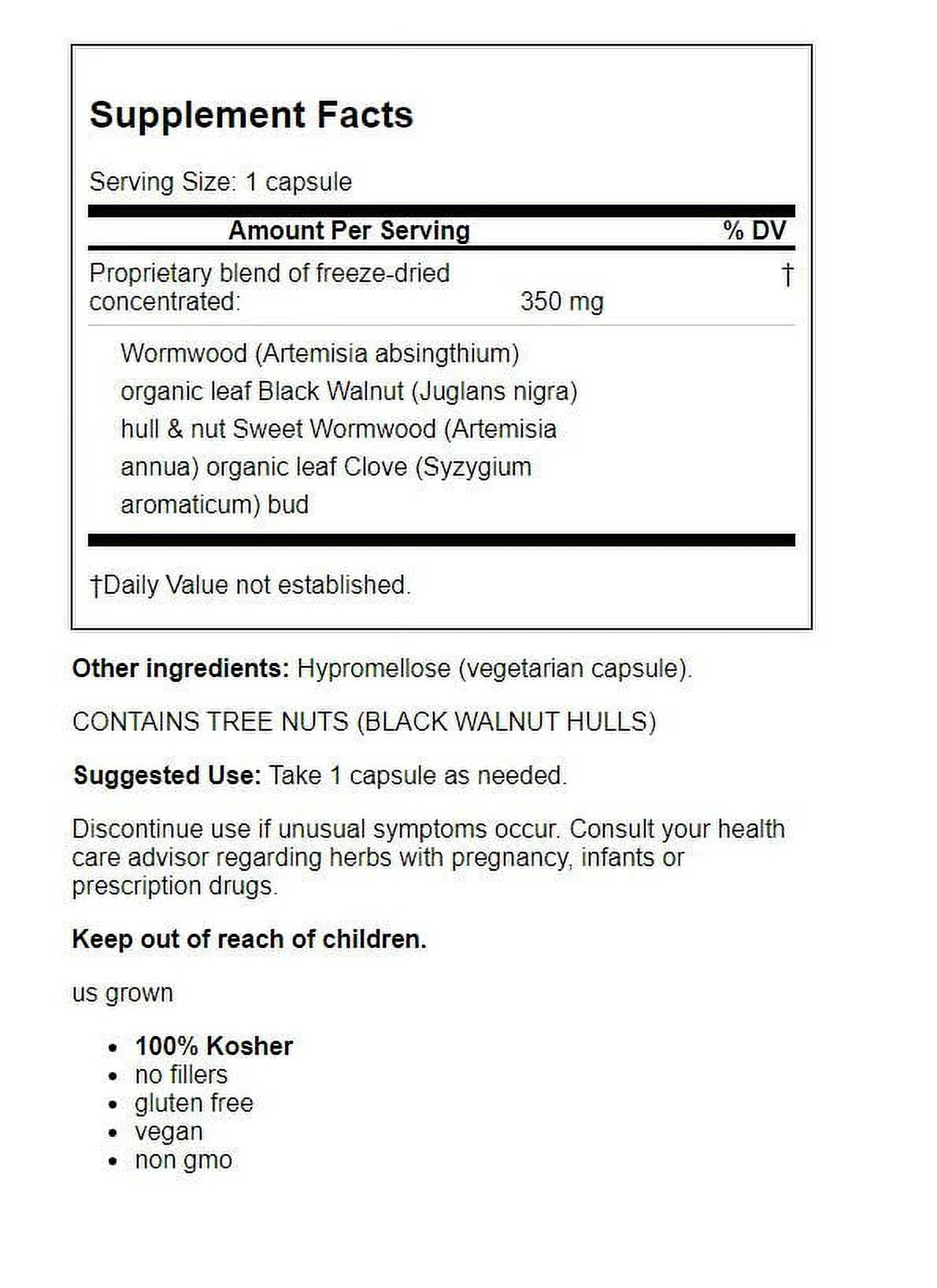 Eclectic Institute Freeze Dried, Parafight, 350 mg, 45 Veg Caps