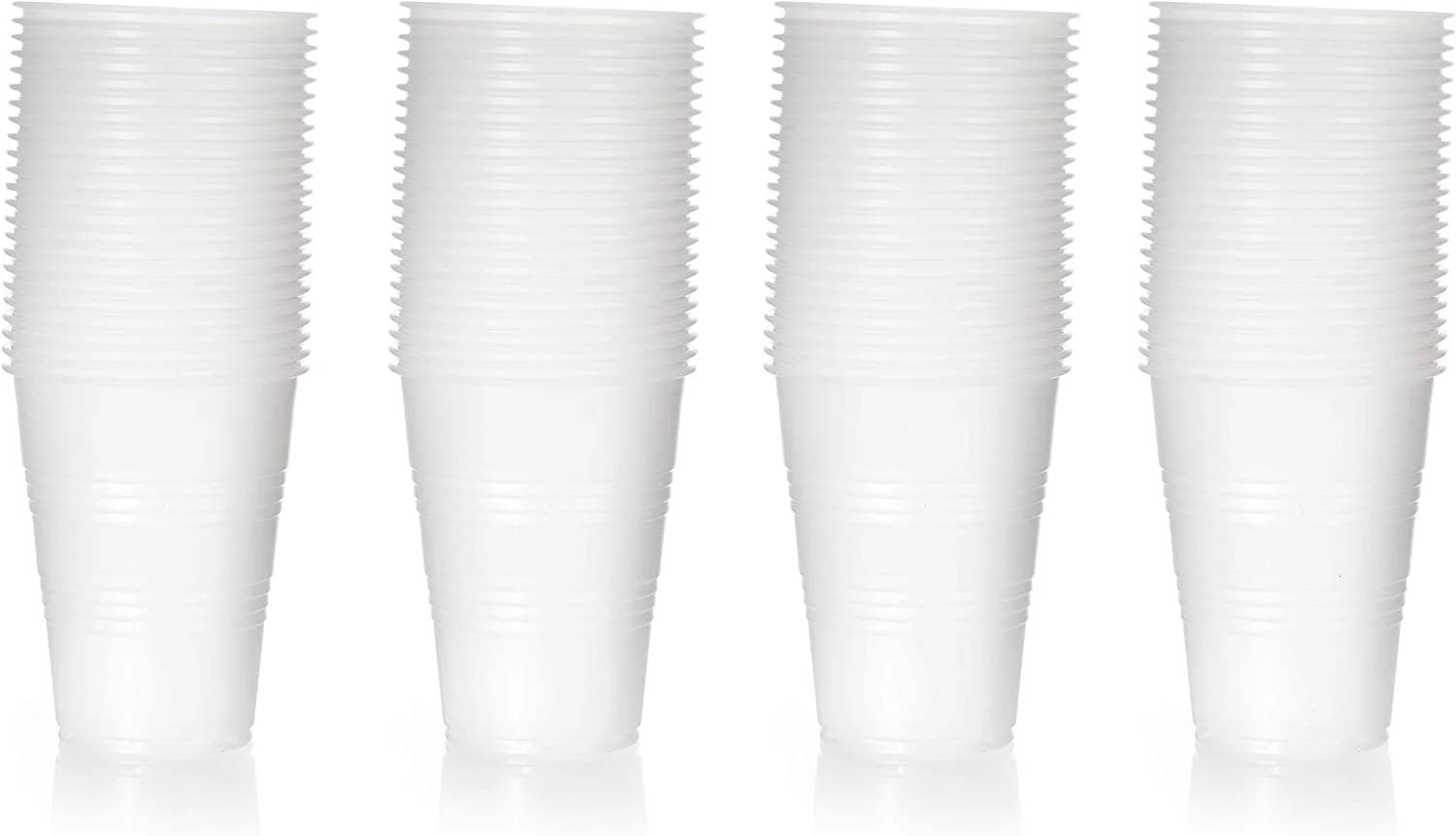 3 oz Translucent Plastic Cups - Disposable 3 Ounce Cold Drink Party Cups - Cold Drink, Soda Cups, Party Cups, Office Water Cups, Drinking Cups for Home, Events, Wedding, Parties, Takeout (400 Pack)