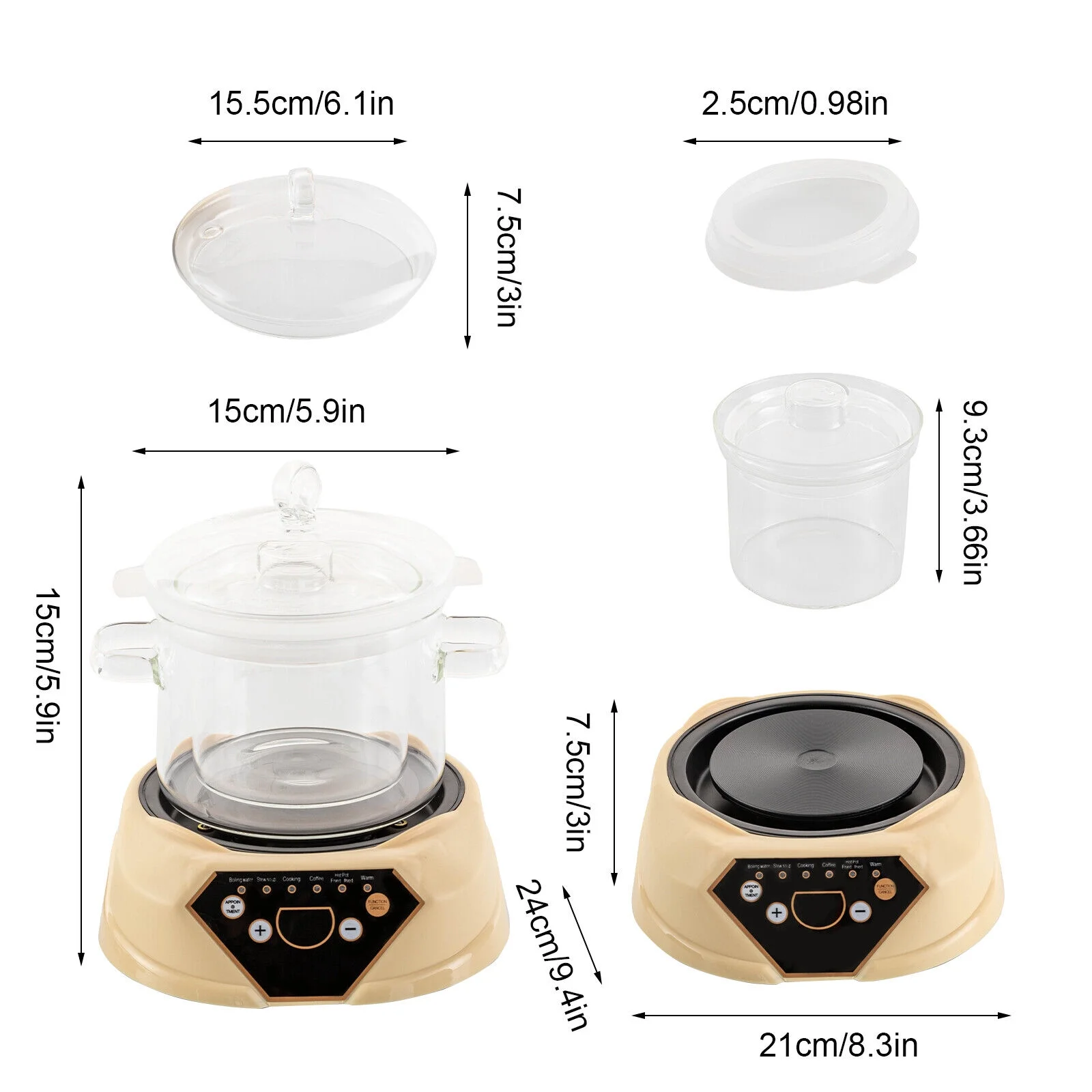 Multifunctional Health Pot Automatic Electric Stew Pot for Making Tea Porridge