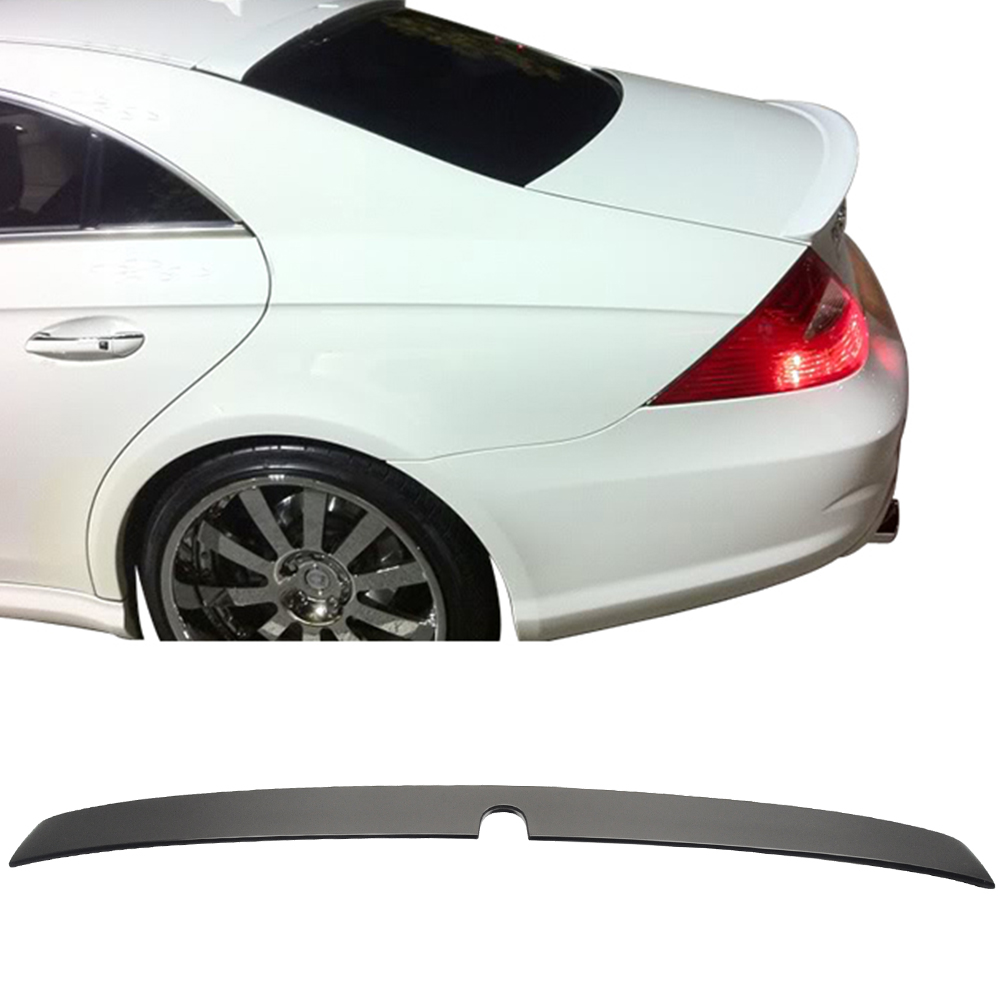 Ikon Motorsports Compatible with 05-10 Benz W219 CLS-Class Sedan Unpainted ABS Rear Roof Spoiler Wing