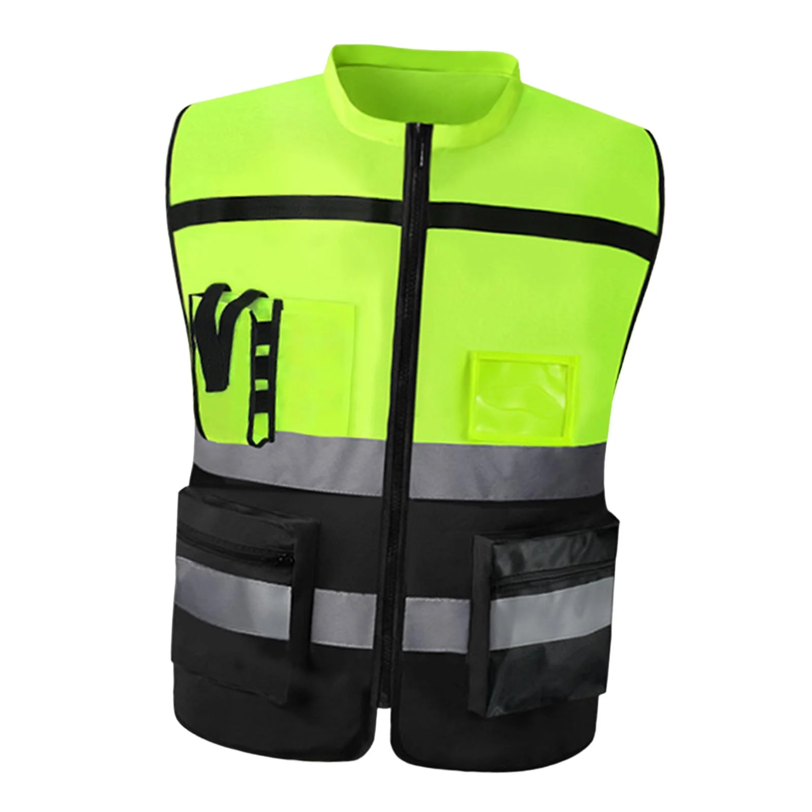 Reflective Safety Vest Soft with Reflective Strips Work High Visibility Yellow