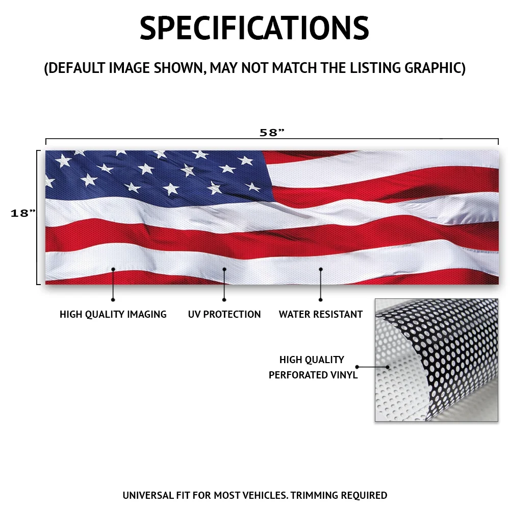 Stained Glass Window Rear Window Graphic | HD Truck & Car Back Window Graphic SignMission