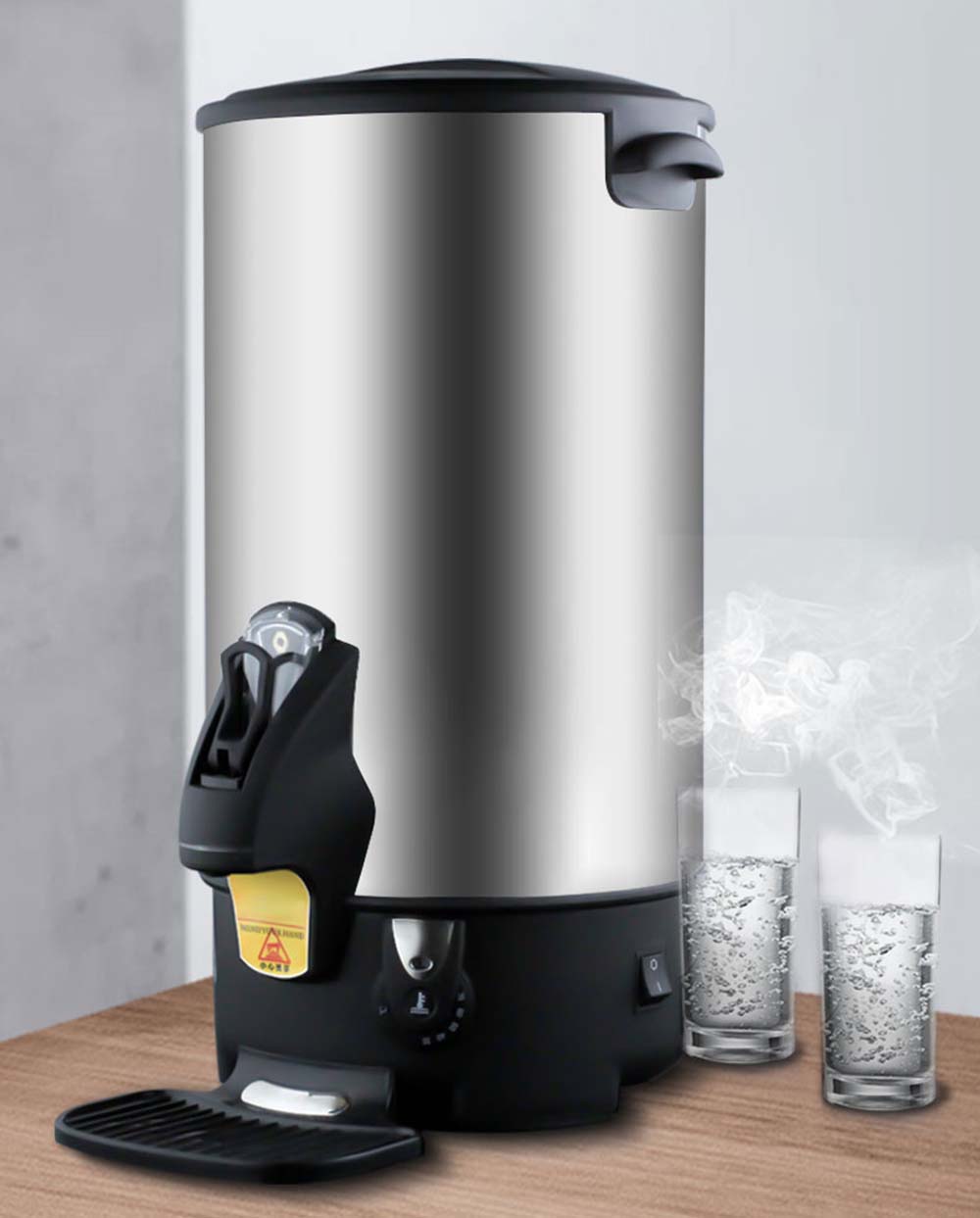 INTBUYING 6L Hot Water Dispenser Boil Machine Heater Kettle with Faucet 304 SS