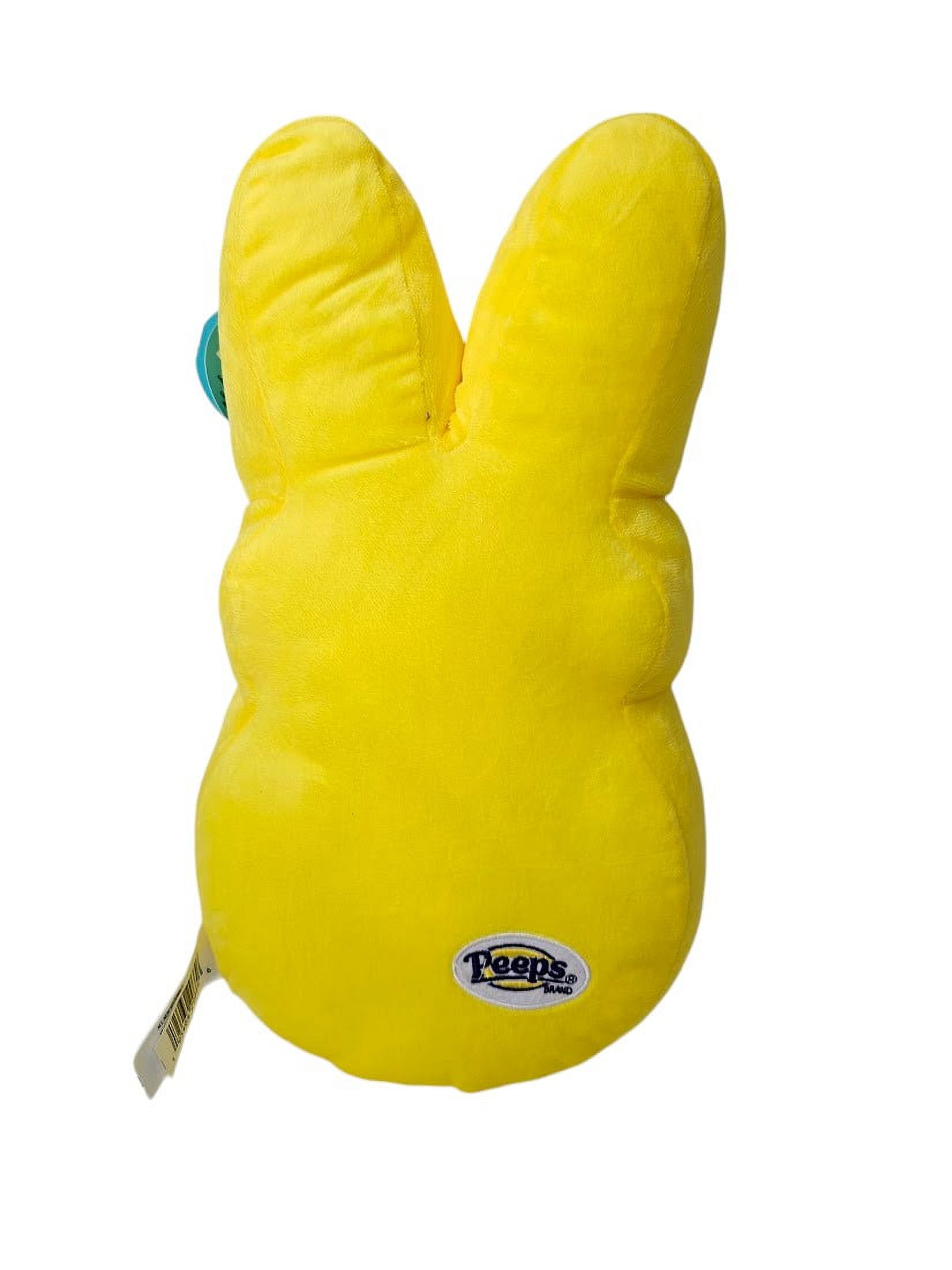 Peeps Large Marshmallow Bunny Easter Plush, 15-in - Yellow