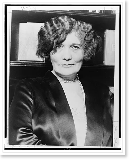 Historic Framed Print, [May Churchill Sharpe, head-and-shoulders portrait, facing front], 17-7/8