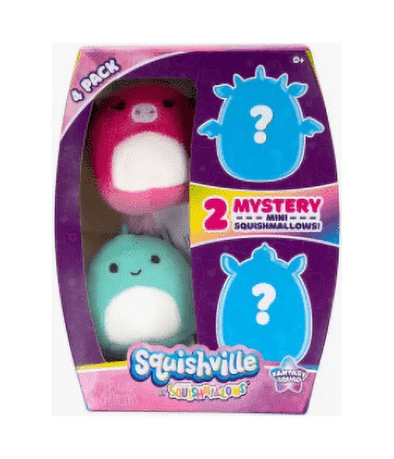 Squishmallows Squishville! Fantasy Squad Mini Plush 4-Pack Set