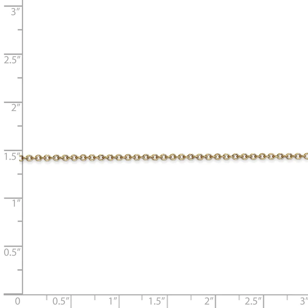 14k Gold 1.4mm Cable Chain Necklace 30 Inch Jewelry Gifts for Women - 3.8 Grams