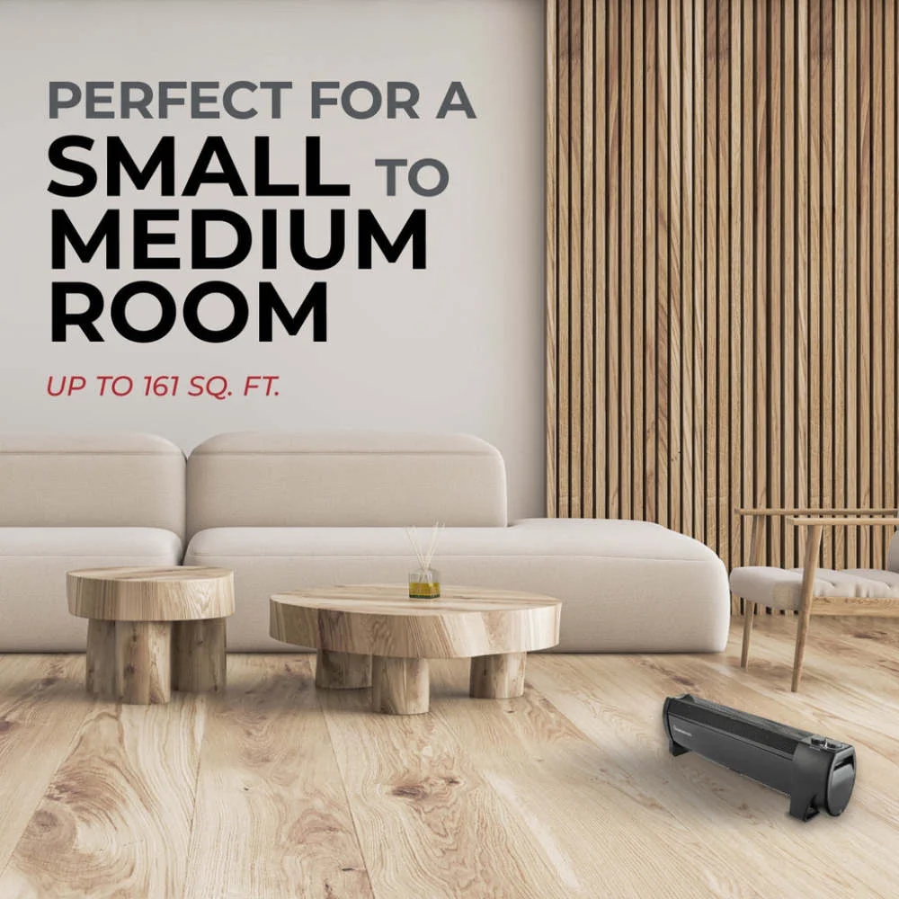 Visionair 27 In. 750/1500W 5118 Btu 161 Sq-Ft. Convection Baseboard Heater