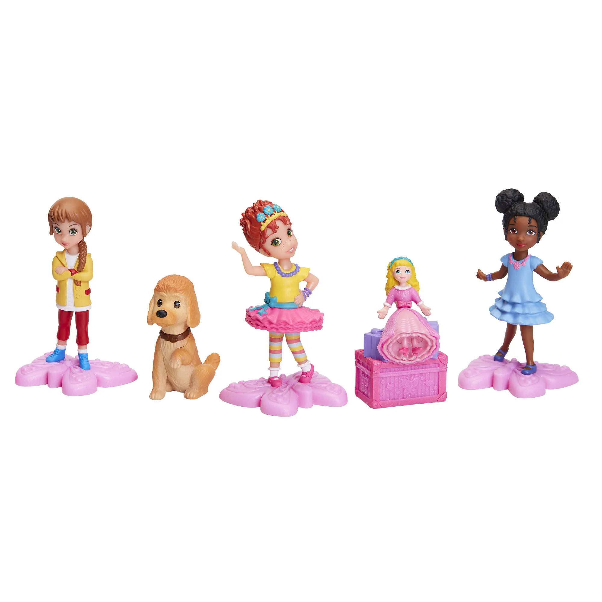 Fancy Nancy Figurines 5 Pack Set includes Fancy Nancy, Bree, Grace, Marabelle and Frenchy