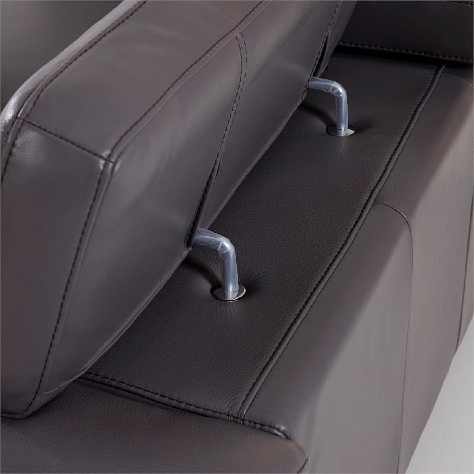 EK068 Dark Gray Color With Italian Leather Chair