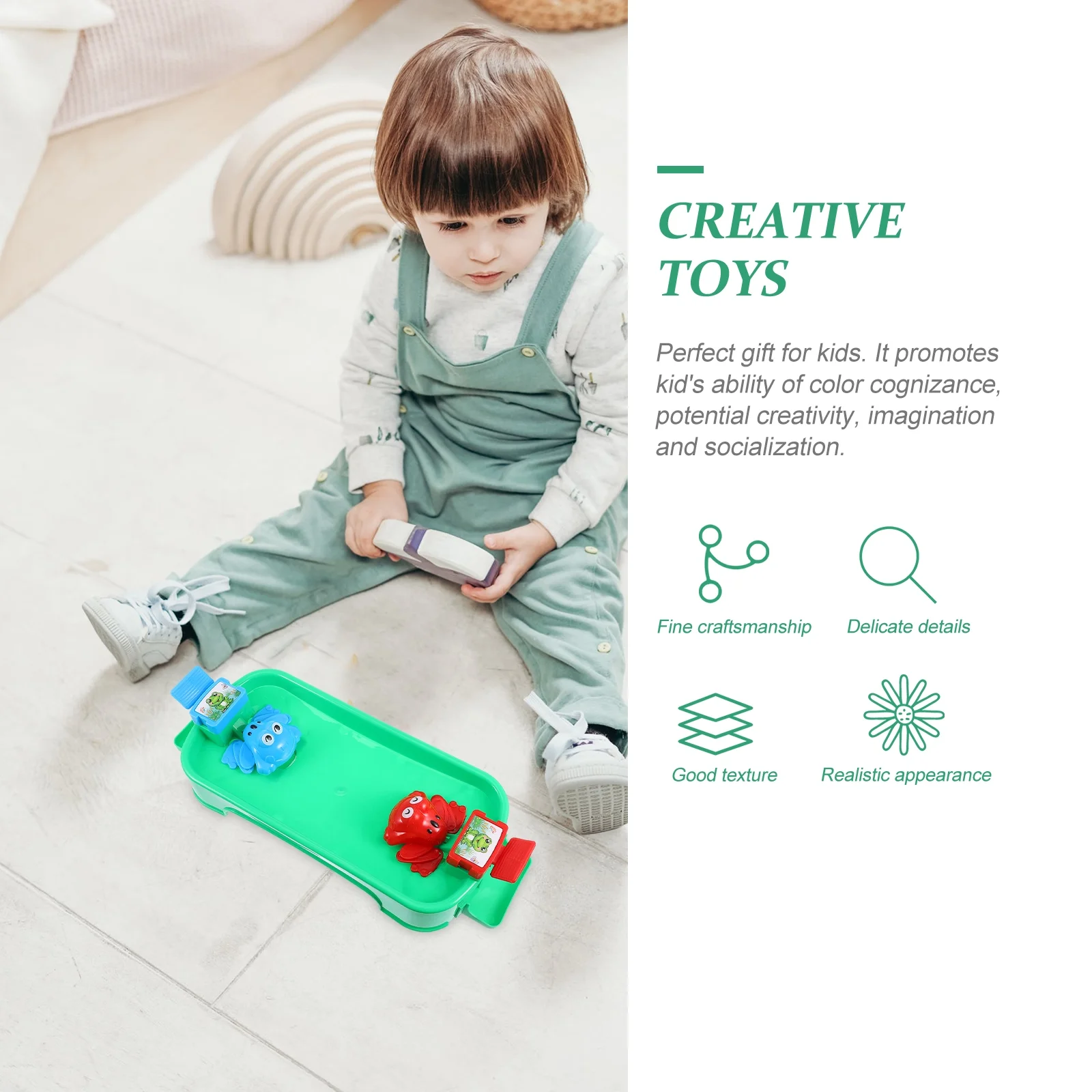 Hungry Frogs Family Board Classic Board Games Fun Interactive Game Pre- School Play with Friends and Family Fits for 2 People