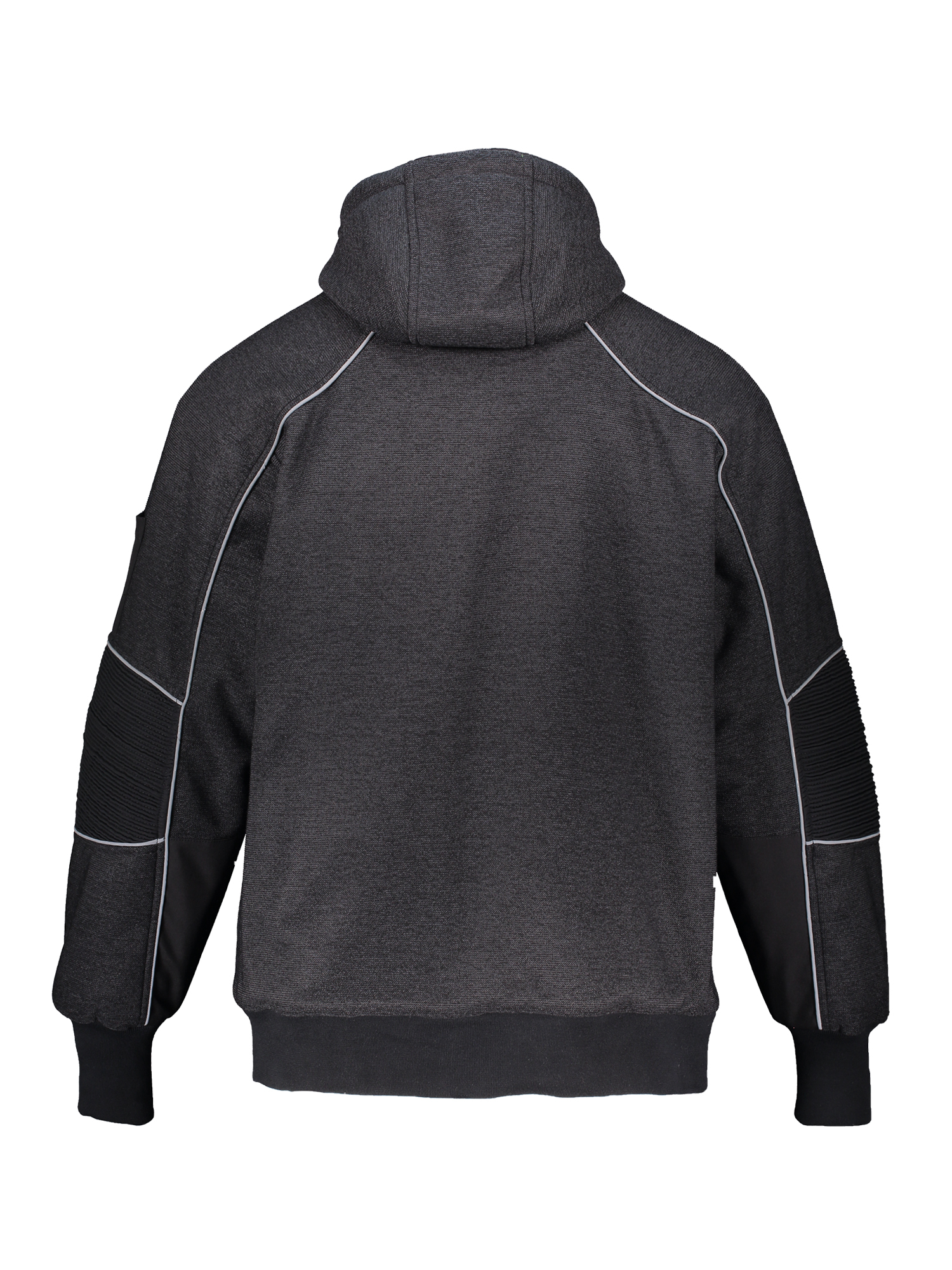 RefrigiWear Men's Extreme Hybrid Pullover Sweatshirt Reflective Insulated Hoodie (Black, 3XL)