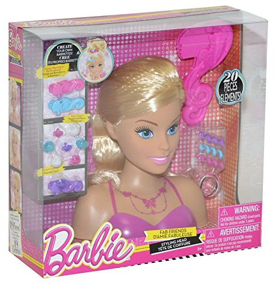 Barbie Glam Party 20 Piece Styling Head Set - Blonde