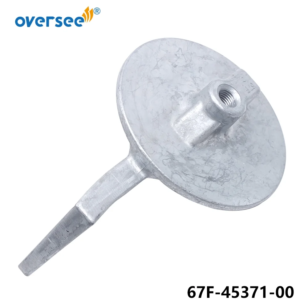 Zinc Anode Trim Tab 67F-45371-00 For YAMAHA Outboard Motor 50 60 70 75 80HP 90HP 67F-45371