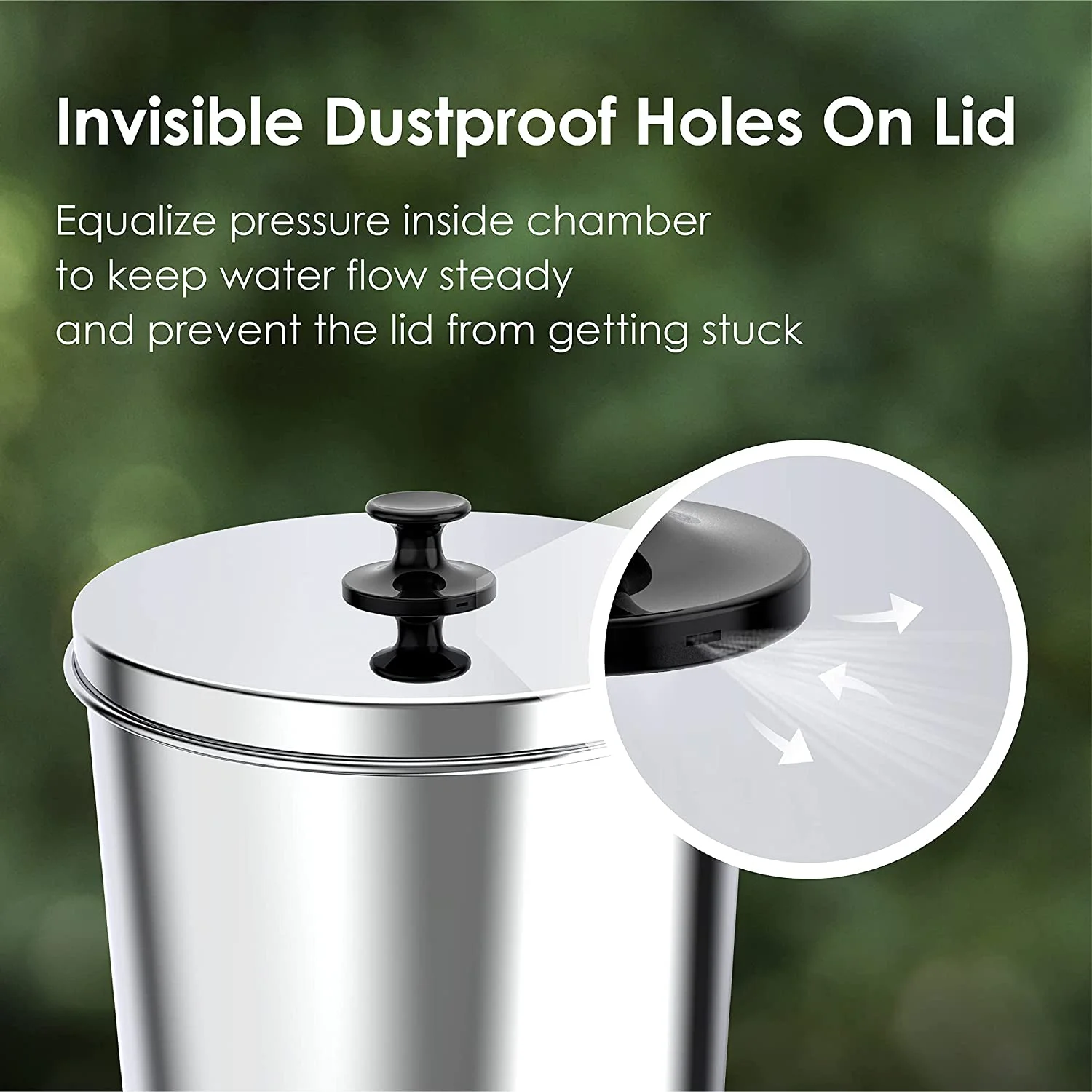 Waterdrop WD-TK-FS Gravity-fed Water Filter System, 2.25-gallon Stainless-steel System, with 4 Filters, Metal Water Level Spigot and Stand, Reduces up to 98.95% of chlorine&Bad Taste-King Tank Series