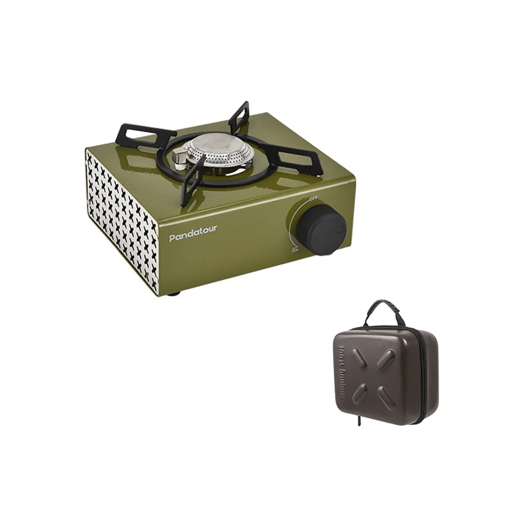 Dcenta 2000W High Power Camping Metal Stoves Portable Picnic Barbecue Furnace Magnetic Suction Interface Stoves with Storage Bag Cartridge Furnace Boiling Cooking Accessory