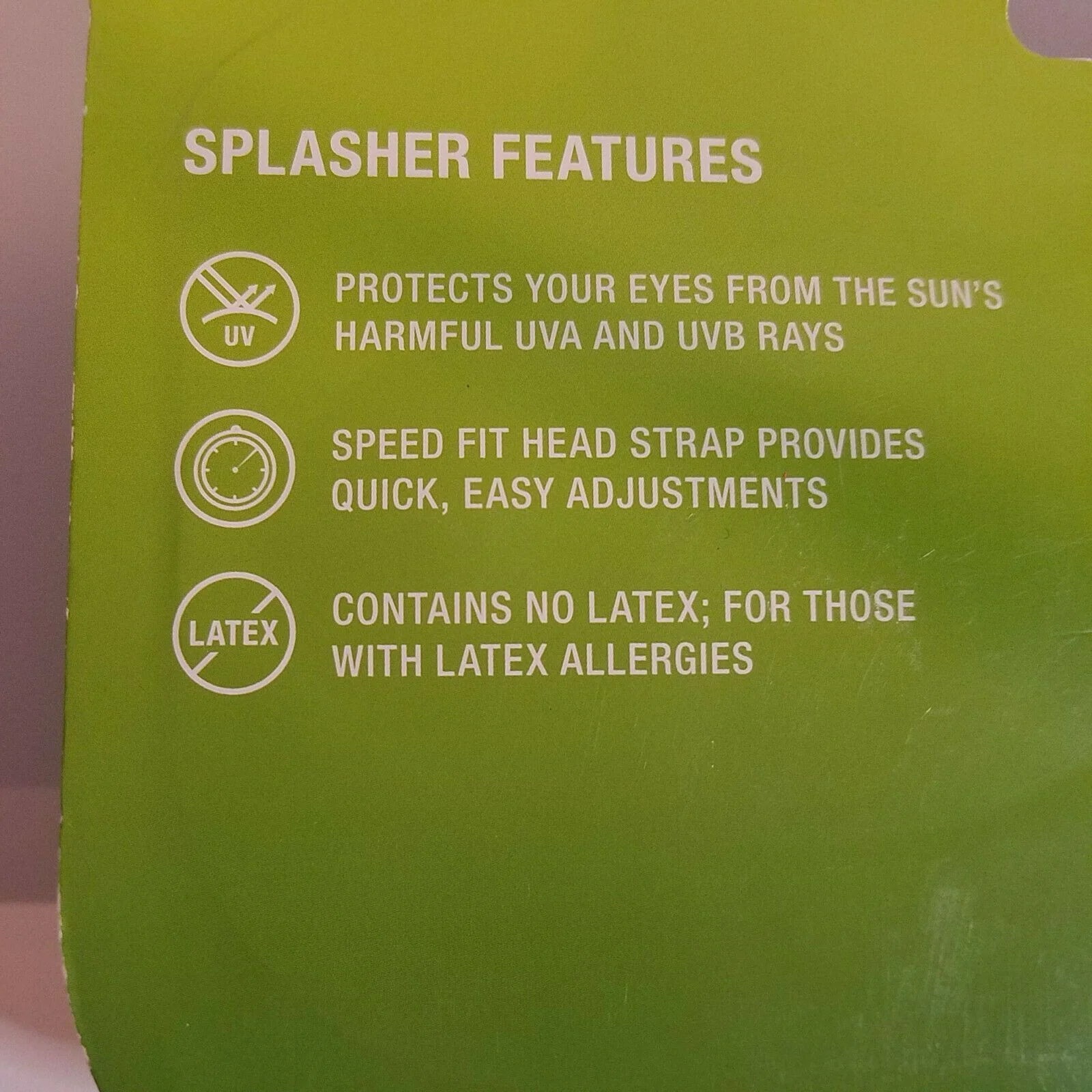 Speedo Kid's Splasher Swim Goggles Ages 3-8 - Blue/ Yellow