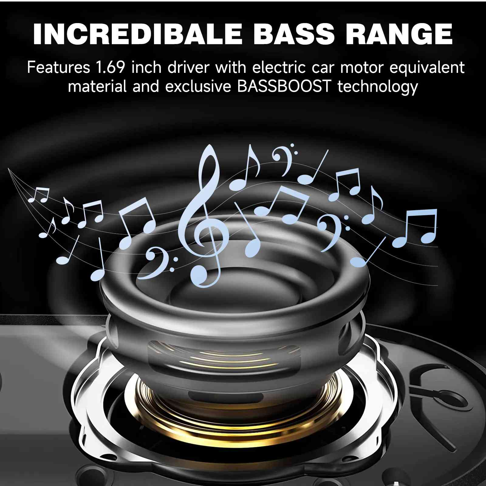 UrbanX Bluetooth Wireless IPX7 Waterproof Speaker with Clip, 20H Playtime, Compact with Punchy Bass for One Hyper, Beach, Pool, Blue 2 Pack