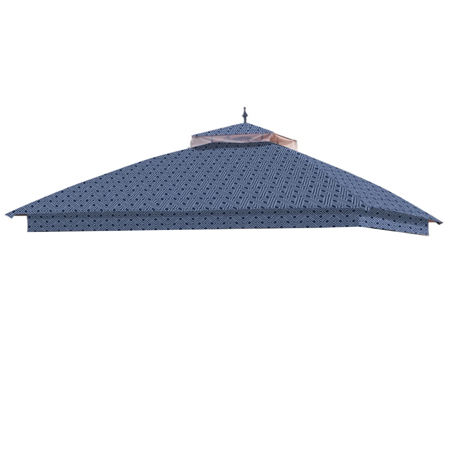 Garden Winds Replacement Canopy Top Cover for the GT Steel Finial Gazebo -Standard 350 - Midnight Trellis