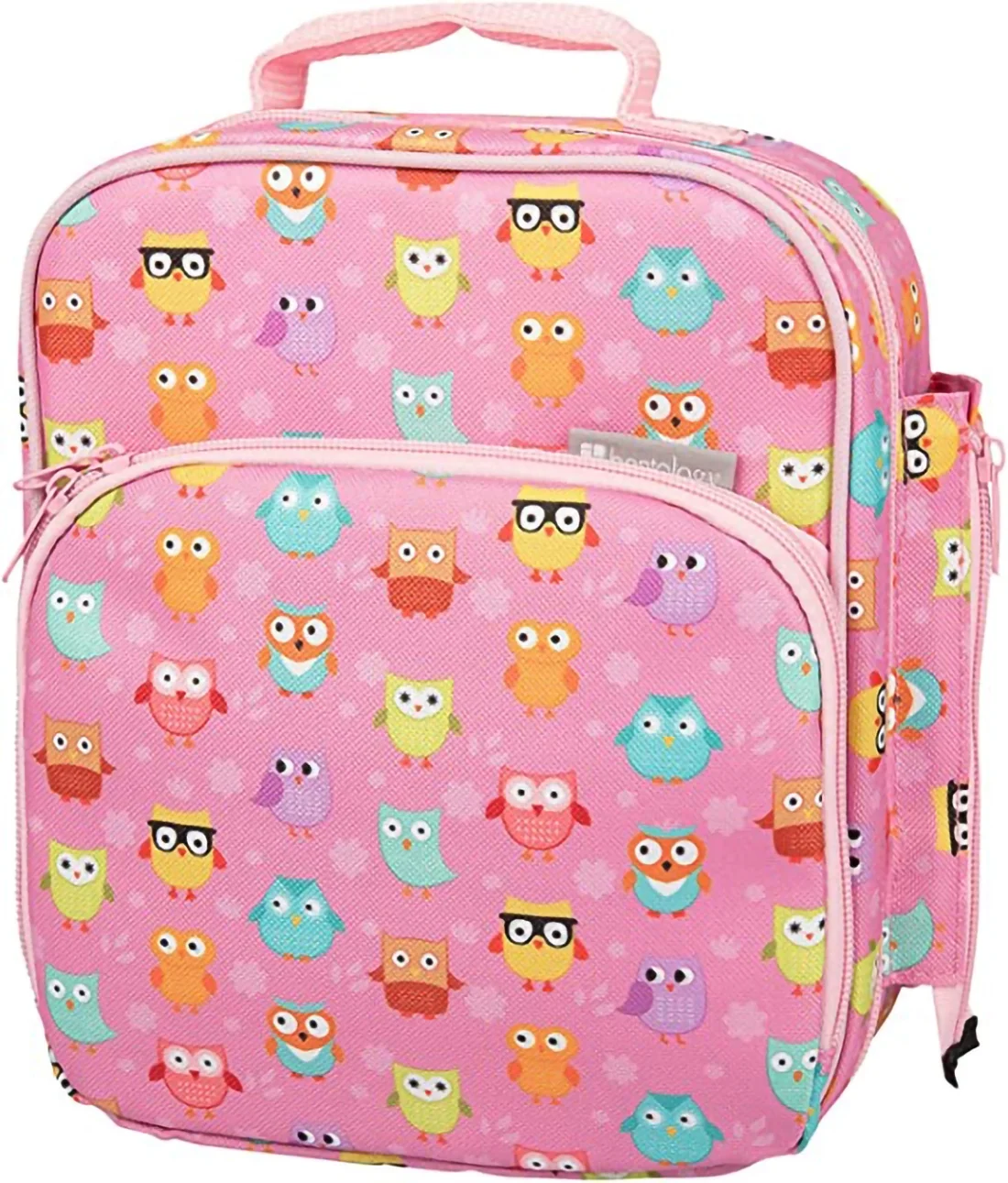 (2 pack) Bentology Insulated Lunch Box w Snack Pocket and Water Bottle Holder - Boys Girls and Kid's Lunchbox Tote Keeps Food Hotter or Colder Longer - Bag Fits Most Bento Boxes and Containers