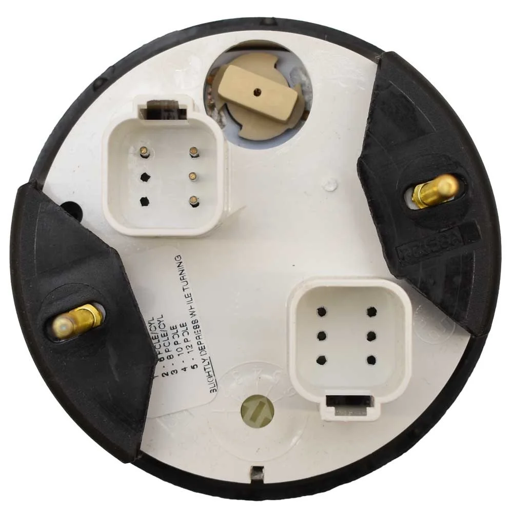 Faria Boat Tachometer Gauge THC618C | Kronos Black w/ Hour Meter 3 1/4 Inch