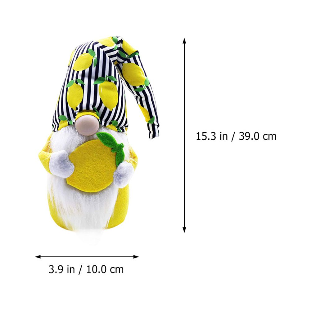 Gnome Plush Doll Swedish Summer Elf Gnomes Santa Spring Toy Fruits Lemon Lovely Decorations Holiday Tomte Decor Desktop