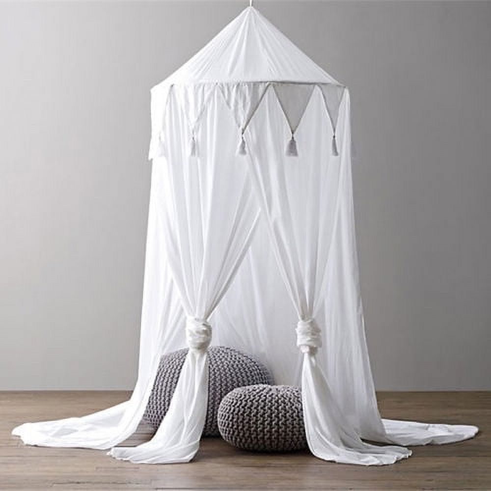 Kid Baby Bed Canopy Bedcover Mosquito Net Curtain Bedding Round Dome Tent Cotton Baby Mosquito Net