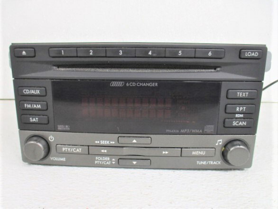 Pre-Owned 2009-2013 Subaru Forester MP3 6 CD Audio Satellite Radio Receiver OEM LKQ (Good)