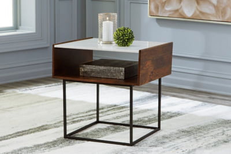 Signature Design by Ashley Contemporary Rusitori End Table  Multi