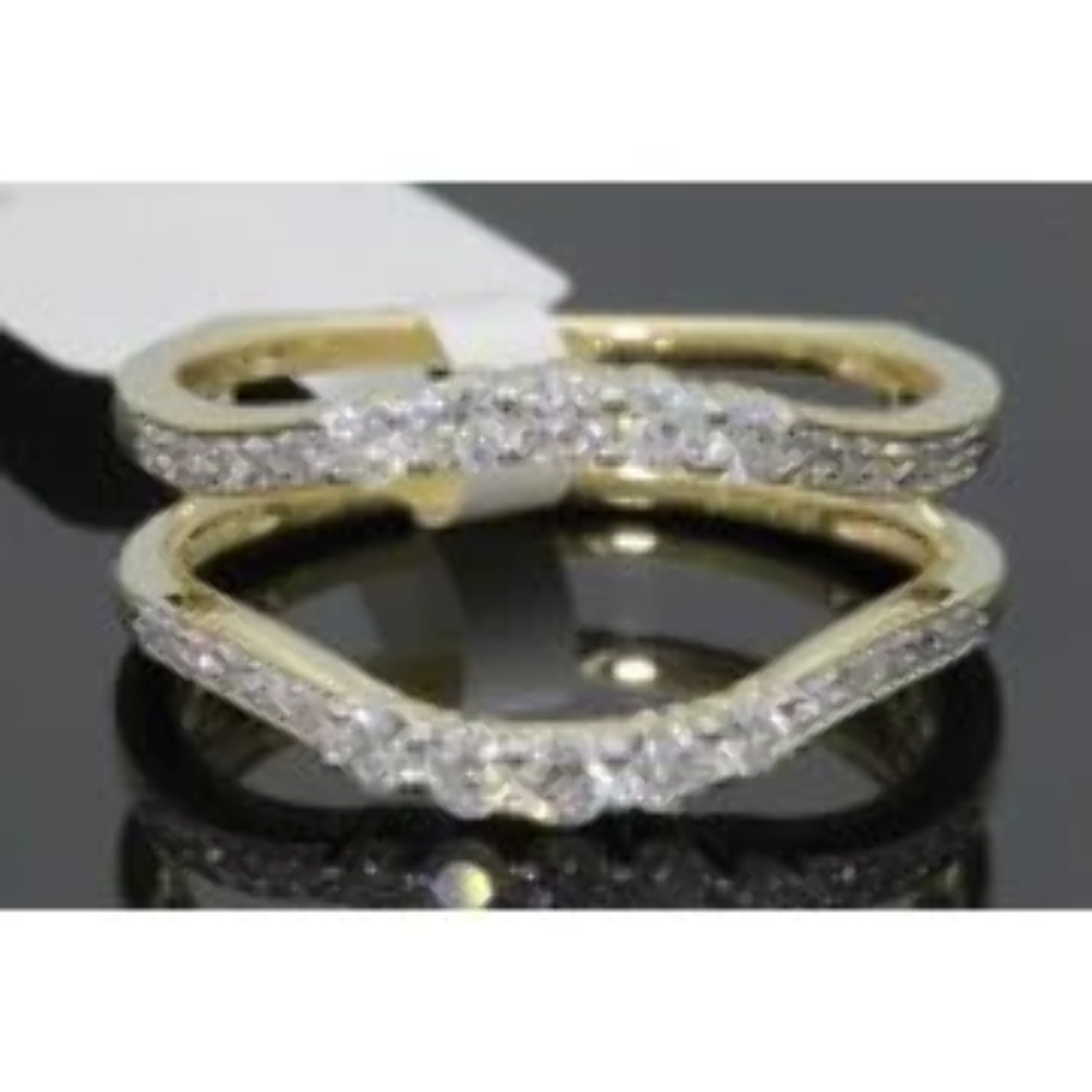 10K WHITE GOLD .70 CARAT WOMENS DIAMOND ENGAGEMENT RING WEDDING BAND BRIDAL SET