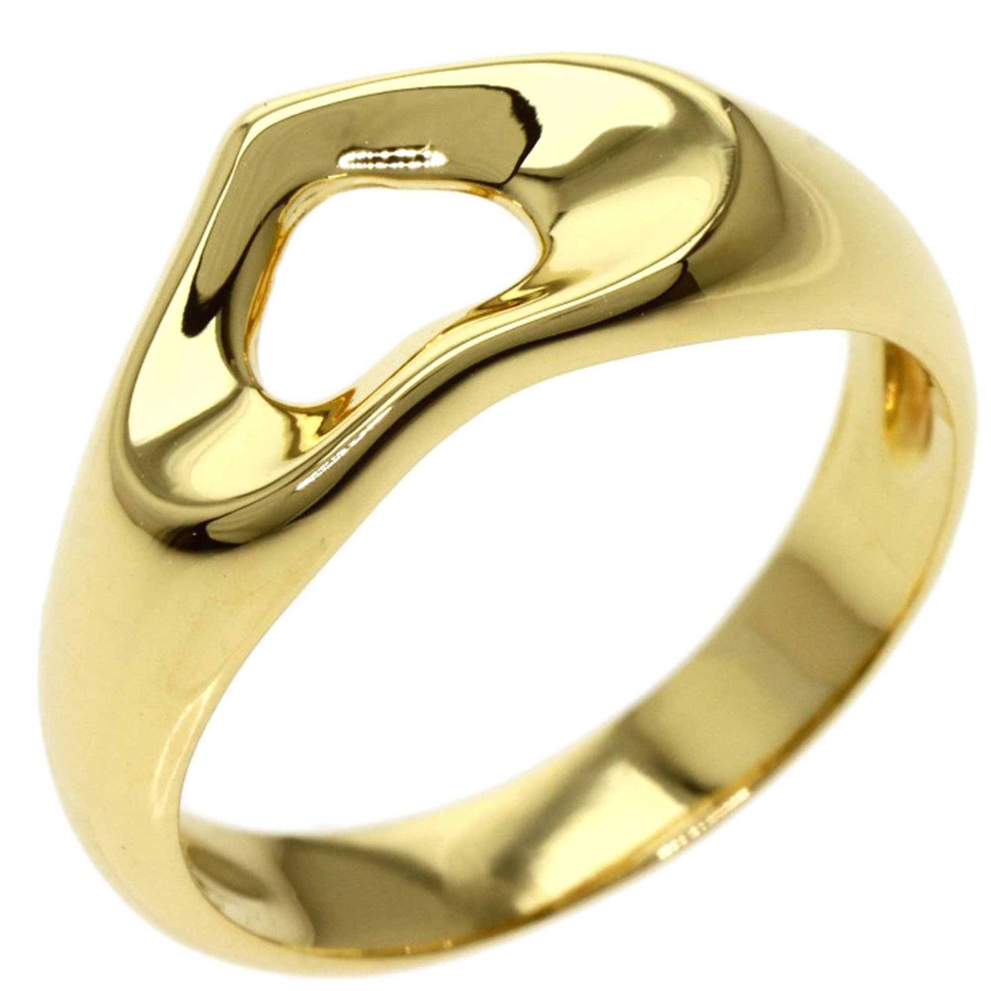 Pre-Owned Tiffany heart ring K18 yellow gold Ladies TIFFANY&Co. (Good)