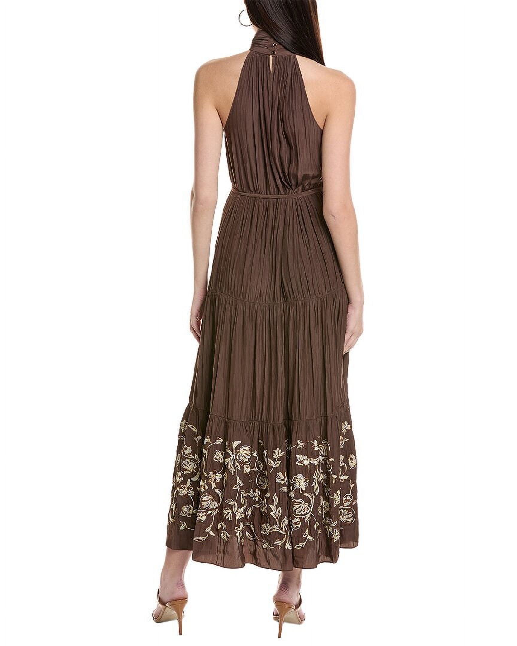 Ramy Brook womens  Kahlil Maxi Dress, XS, Brown
