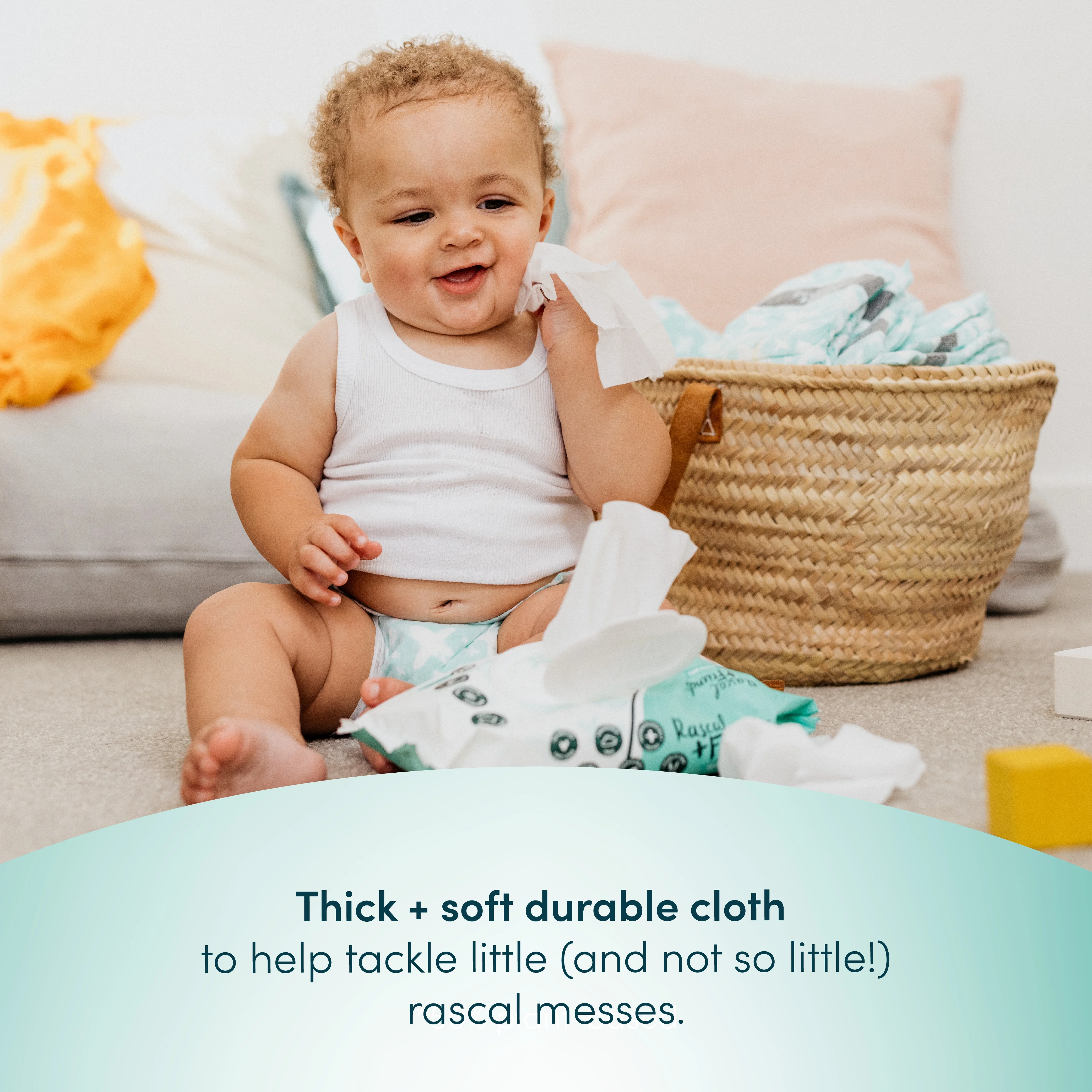 Rascal + Friends Sensitive Baby Wipes, 648 Count (Select for More Options)