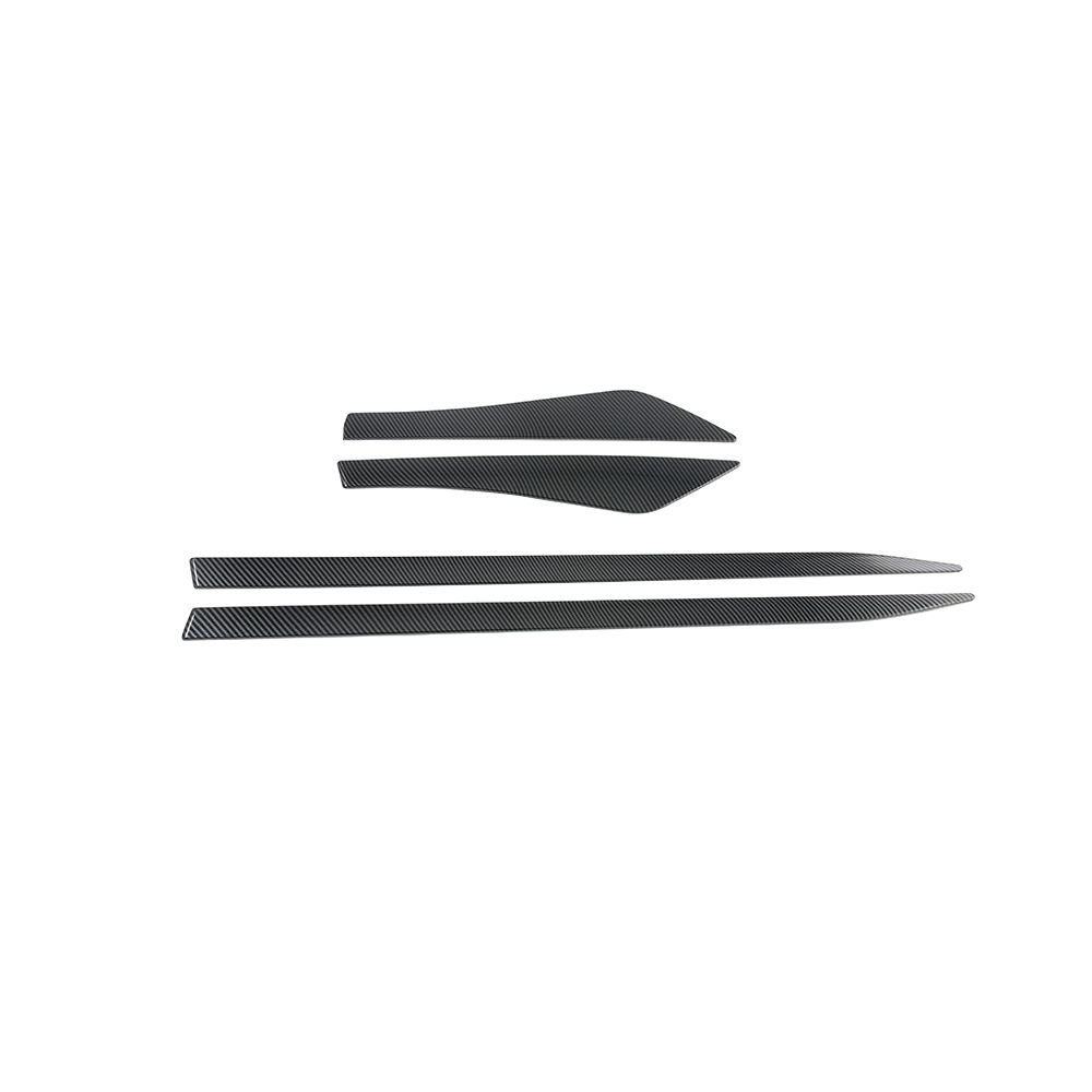 OUBOLUN ABS Imitate Carbon Fiber 4Pcs/Set Door Side Molding Trims Streamer For Nissan Rogue X-Trail X Trail T33 2021 2022