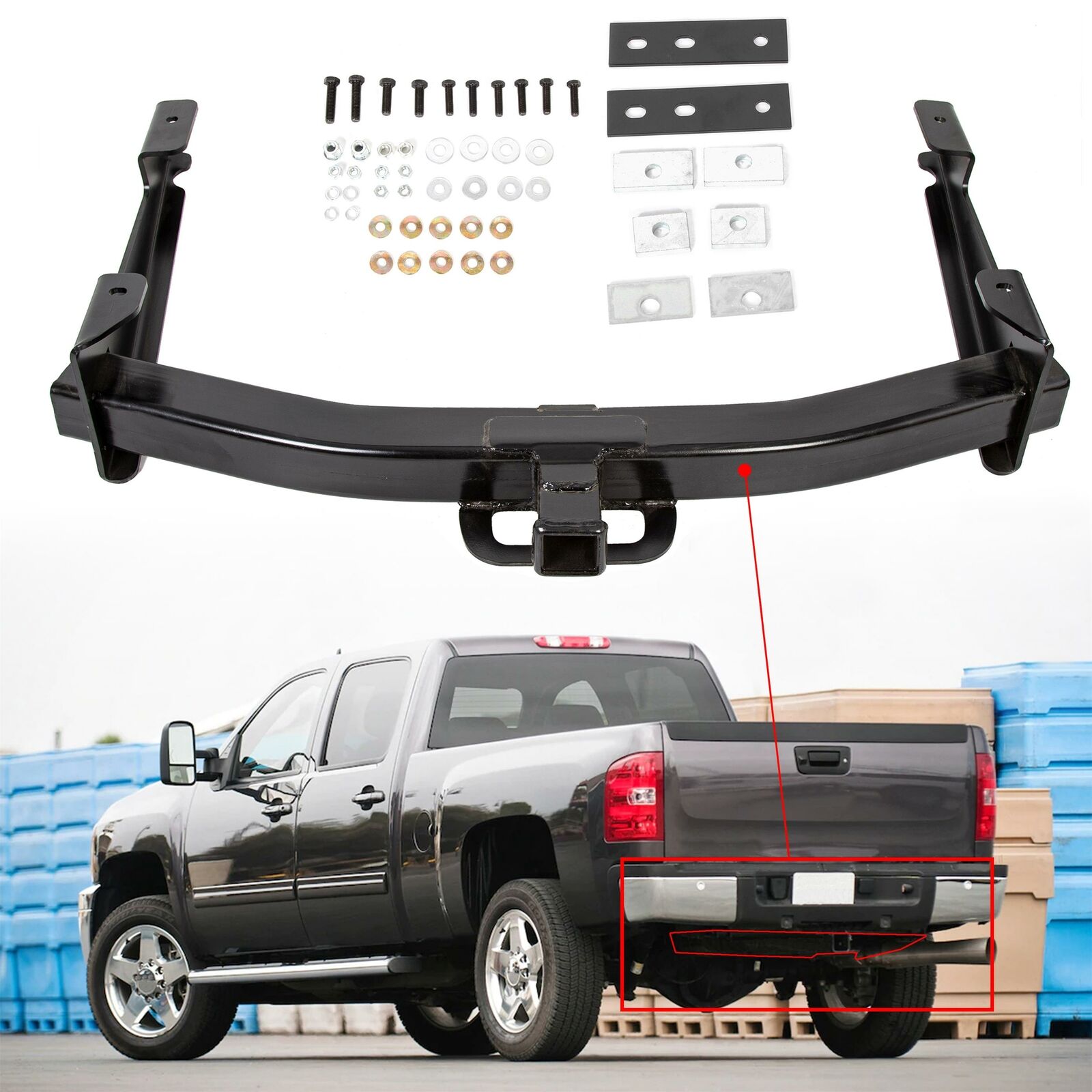 For Classic Sierra Silverado Class 5 Trailer Receiver Hitch Heavy Duty