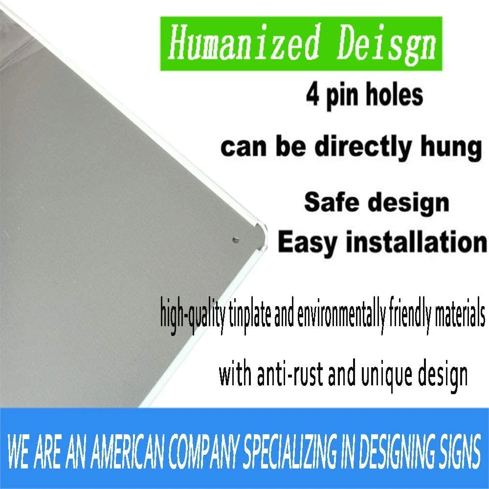 Vintage Metal tin Sign Tin Poster Metal Sign Vintage - Miami Dolphin Slogan - Home Kitchen Bar Retro Wall Decoration 12x8 Inches Plaque Signs