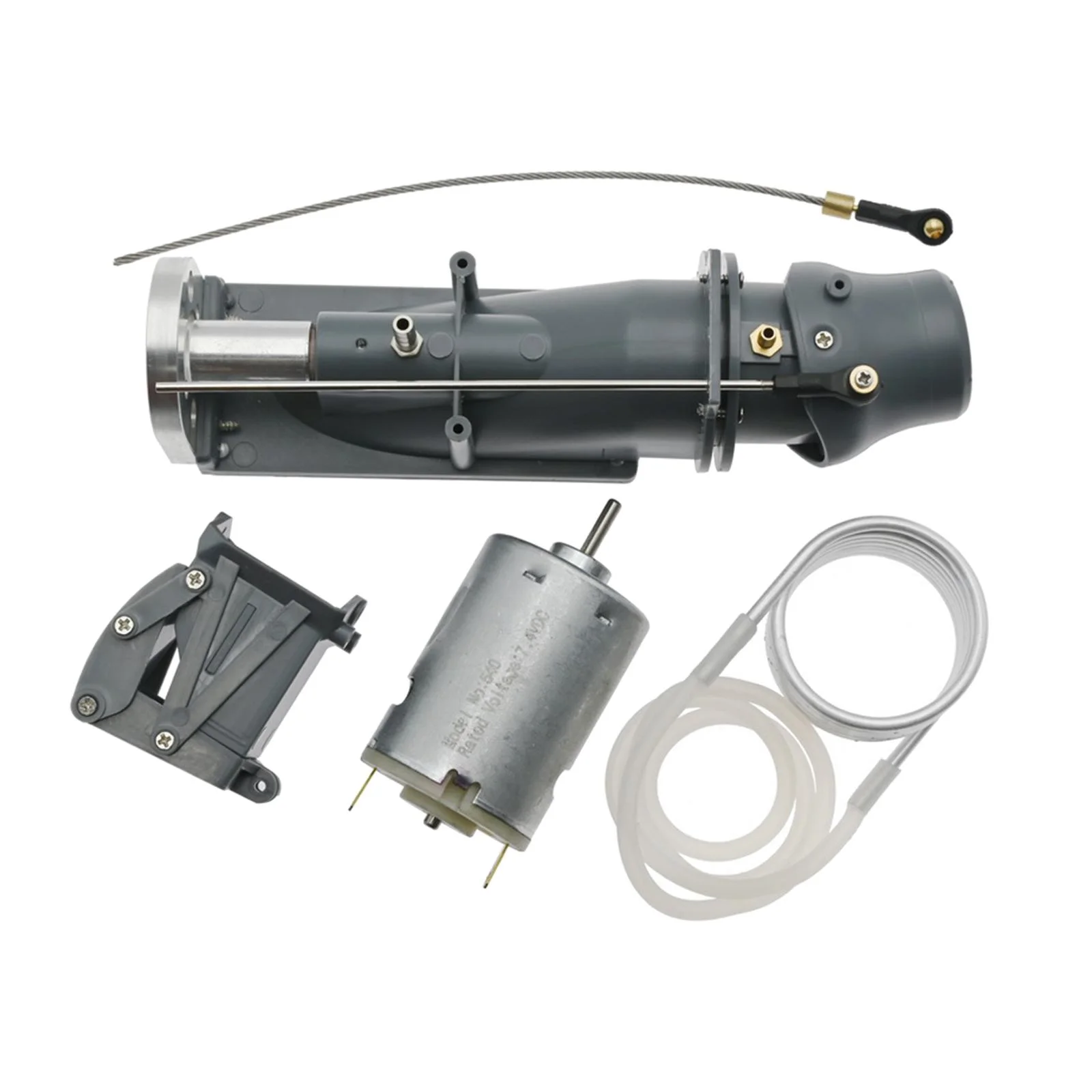 Water Thruster Jet Pump RC Boat Water Pusher 26mm 3 Blade Propeller 4370Kv 540 Brushed Motor for RC Boat Upgrade Accessory Replacement DIY