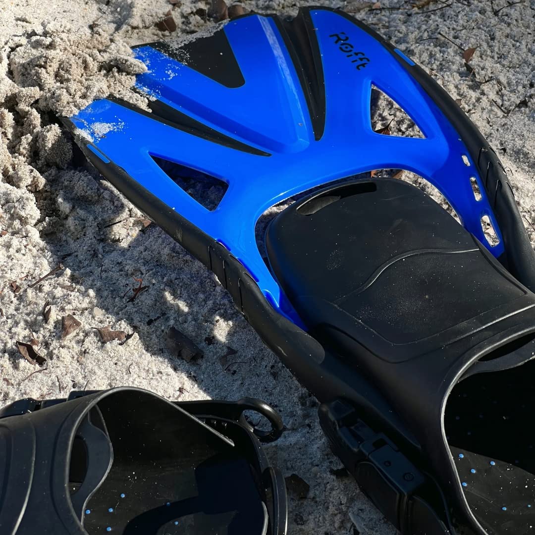 Rofft Long Floating fins for Snorkeling, Swimming and Diving - Adjustable Size for Adult Men and Women