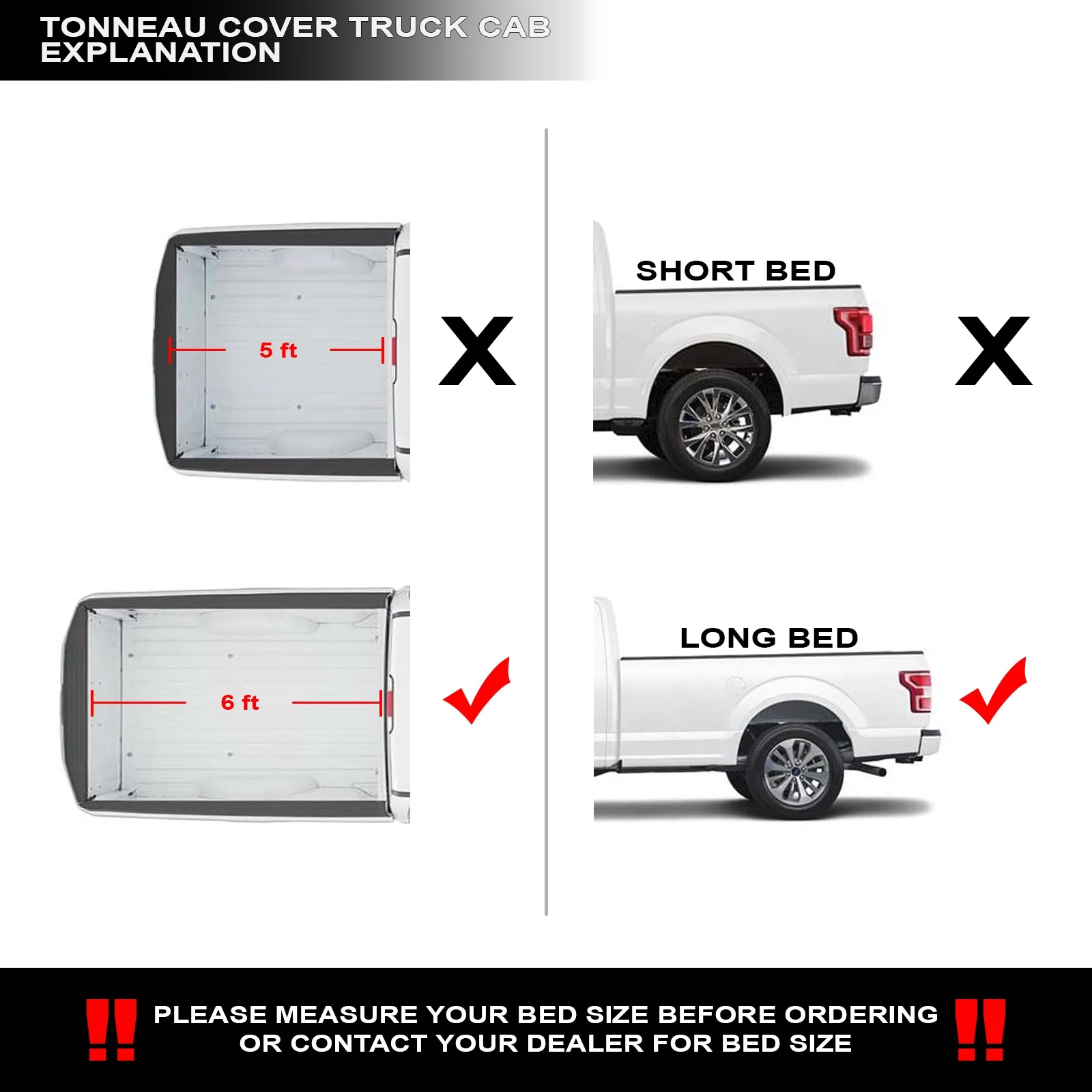 Stehlen 714937188587 Hidden Snap Tonneau Cover - Black For 2015-2022 Chevy Colorado / GMC Canyon 6 Feet ( 72