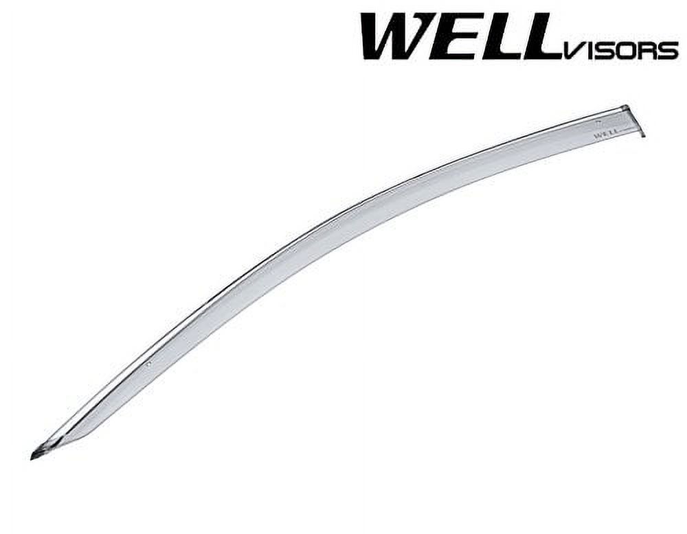 WellVisors Side Window Wind Deflector Visors - Subaru Impreza 4 Door Hatchback 17-up 2017 2018 Premium Series