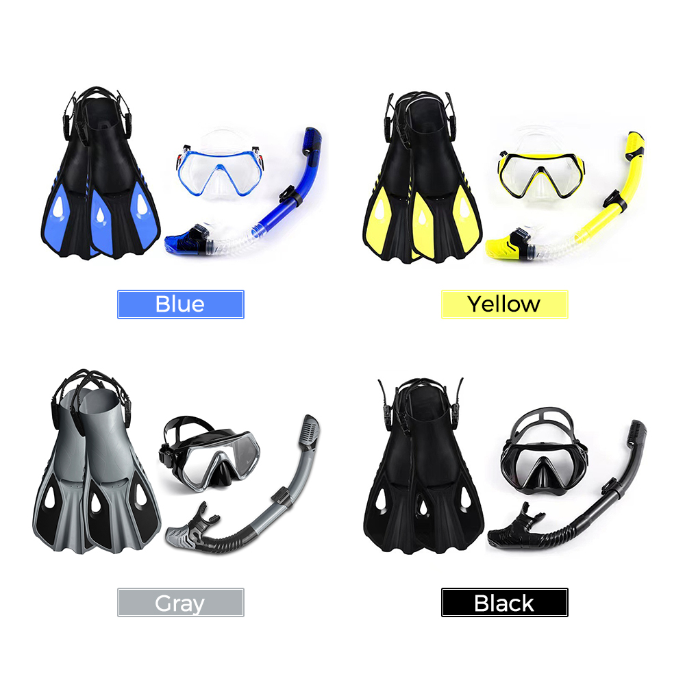 Spirastell Diving Goggles,Snorkel And Adjustable Men Women Equipment And Adjustable Fins Adjustable Fins Men Fins Men Women Clear WithWithSnorkelSnorkel And
