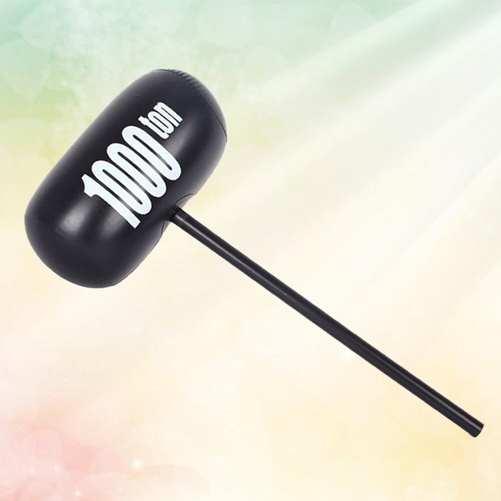 Creative Inflatable Hammers Kid's PVC Toys for Parent-Child Games Party Children's Playground Pool Toy (Black)